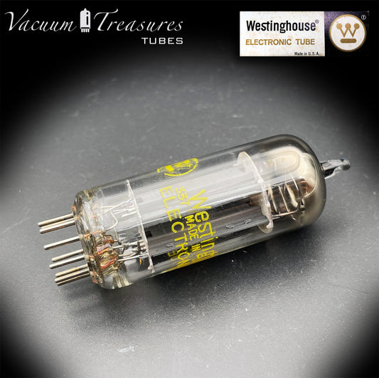 12BH7A WESTINGHOUSE NOS NIB Gray Plates Horse Shoe Getter USA 1963 AMPLITREX Tested