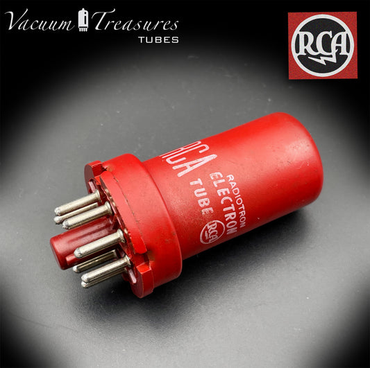 5693 ( CV3699 ) RCA NOS SPECIAL RED AMPLITREX Tested Tube MADE IN USA '52