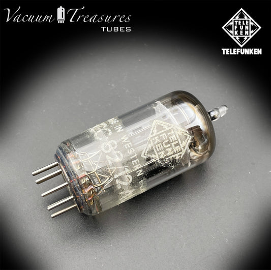 12AU7 / ECC82 TELEFUNKEN NOS Amplitrex Tested - Smooth Plates - ◊ Diamond Bottom - Made in West Germany