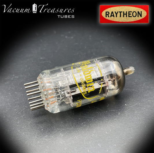12AX7 / ECC83 NOS Baldwin by RAYTHEON Long Black plates Halo Getter Tested Balanced Tube USA
