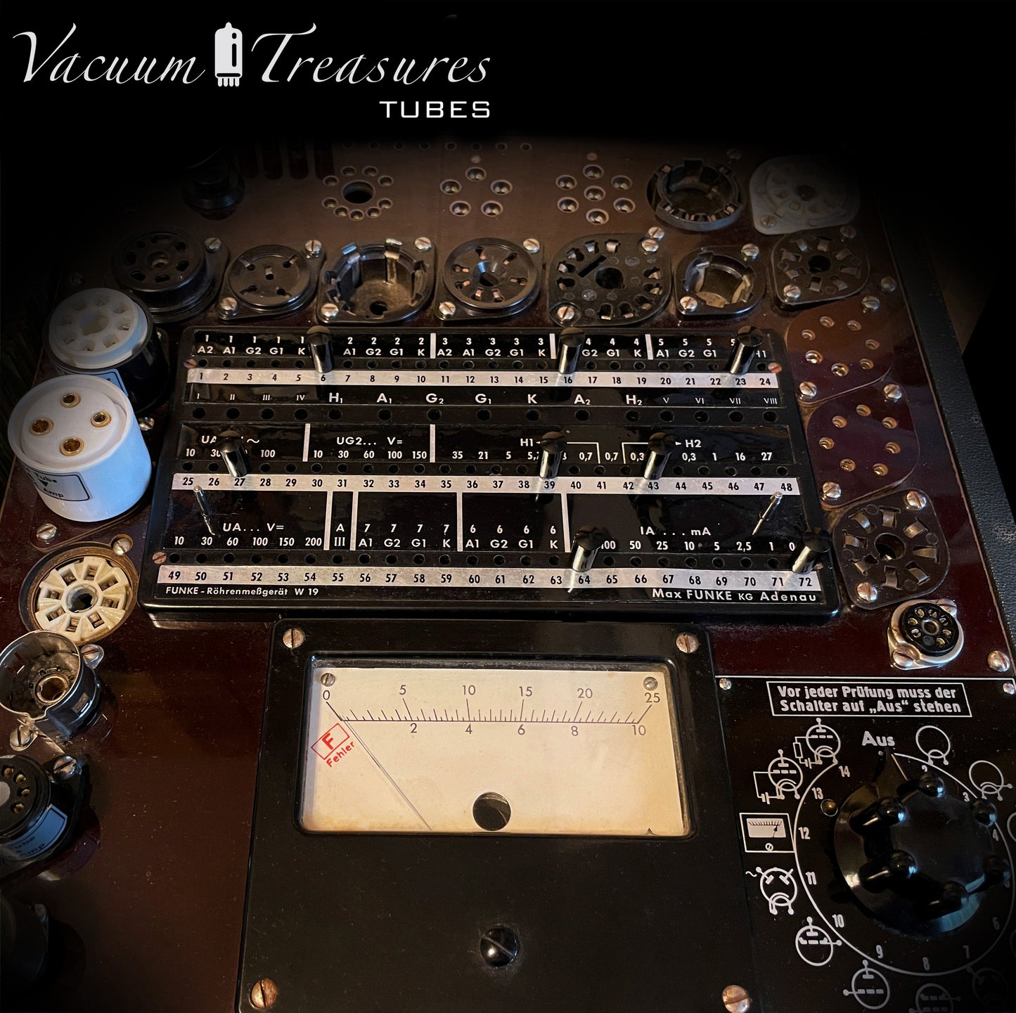 6X5GT 6Z5P NOS Tung-Sol – Foil Getter Rectifier Tube USA 1948