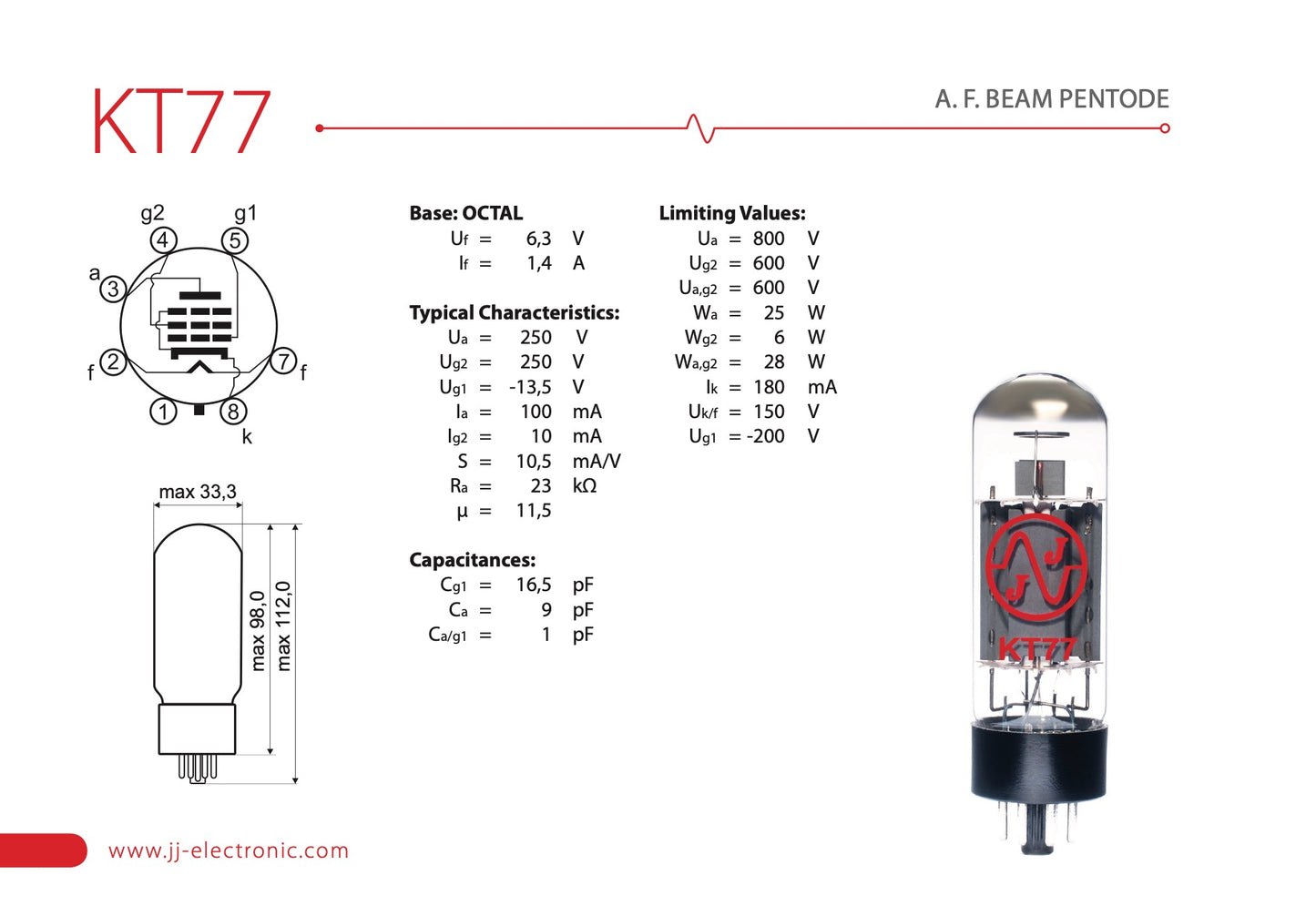 💎 KT77 EL34 JJ Signature Matched Quad - NEW - 24h Burn-in - Amplitrex Curve Tested Tubes