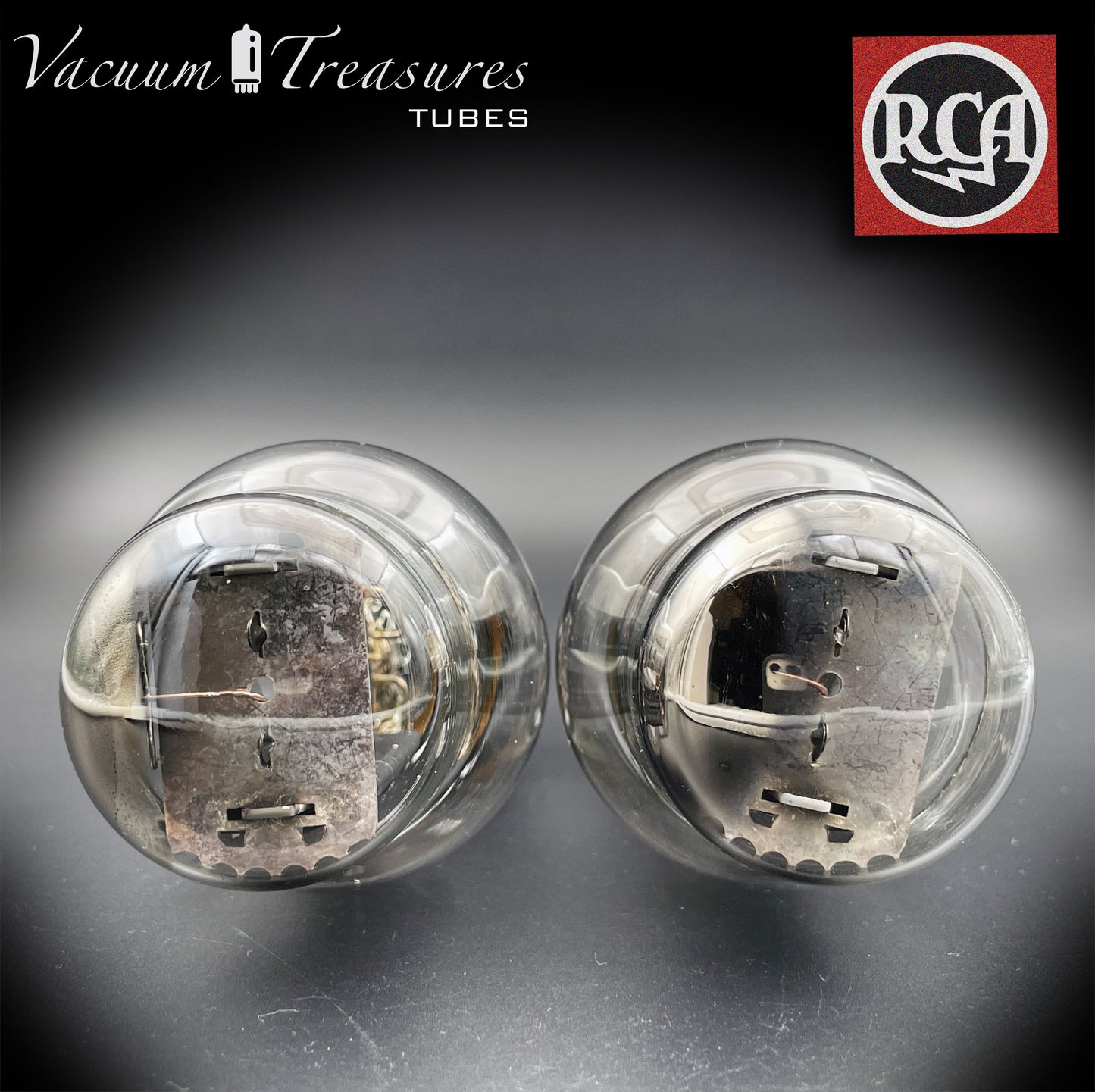 5Z3 (VT-145) RCA Black Plates Oberseite [] Getter Matched Pair Tubes Gleichrichter, hergestellt in den USA