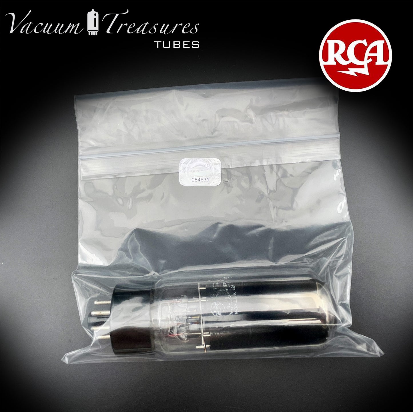 5U4GB 5AS4A RCA NOS NIB Black Plates Tall Bottle Tested Tube Top Side Square Getter Rectifier Made in USA '60s