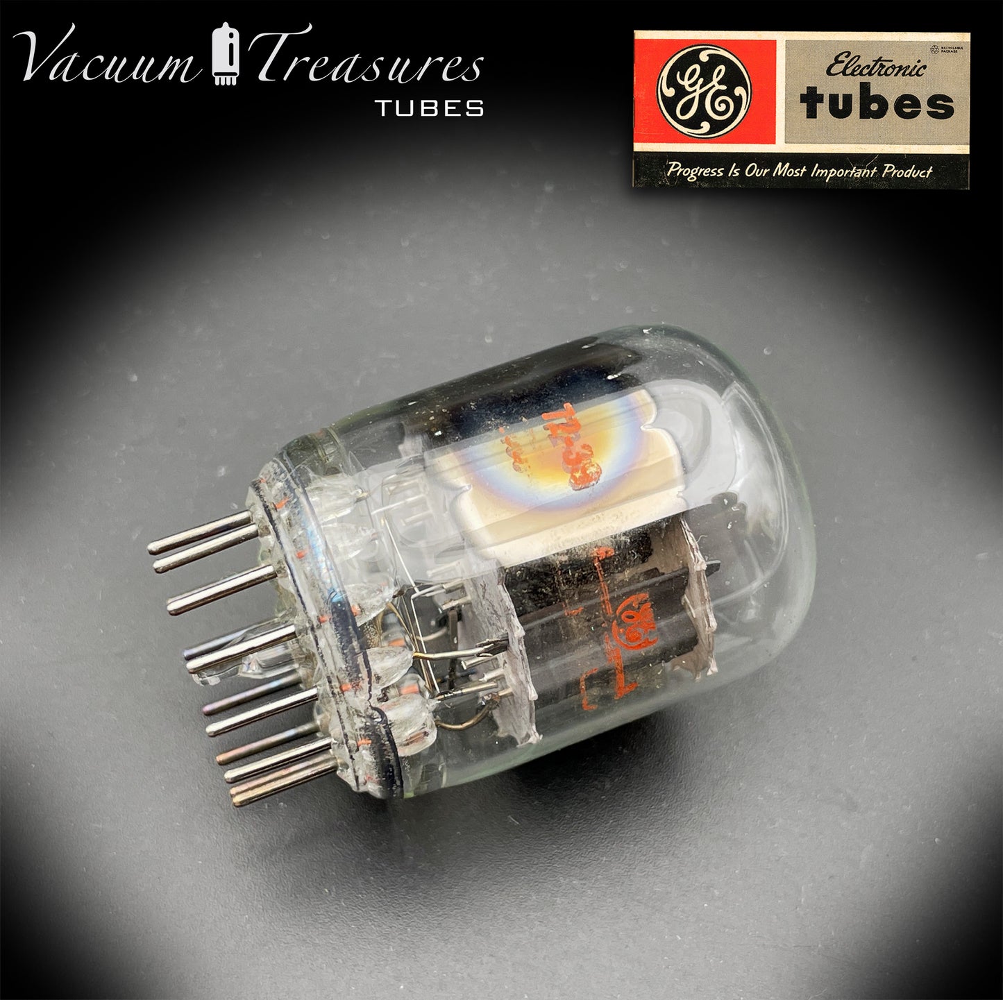 6C10 GE NOS NIB Compactron Triple Triode Tube AMPLITREX Tested USA 1972 Fender Ampeg
