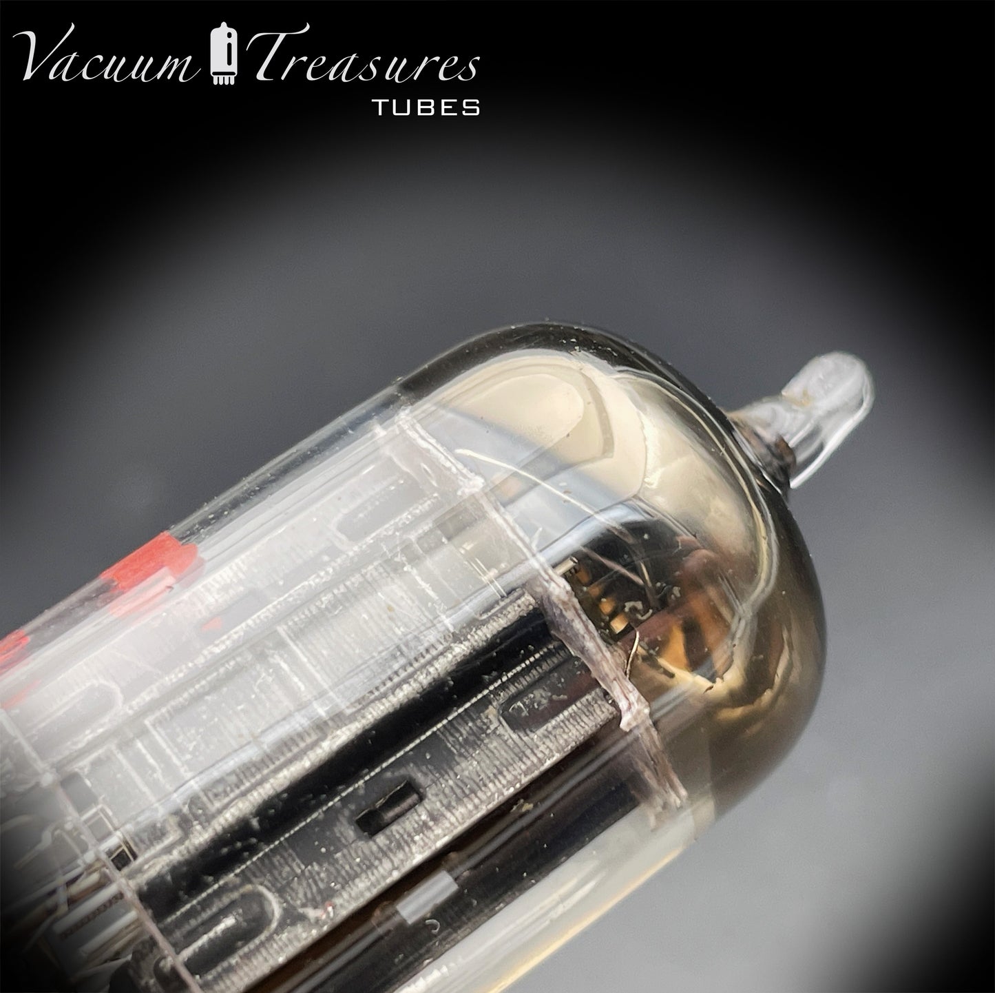 12AX7 / ECC83 Webcor by RCA Matched Pair Long Black Plates Square Tilt getter Made in USA '55