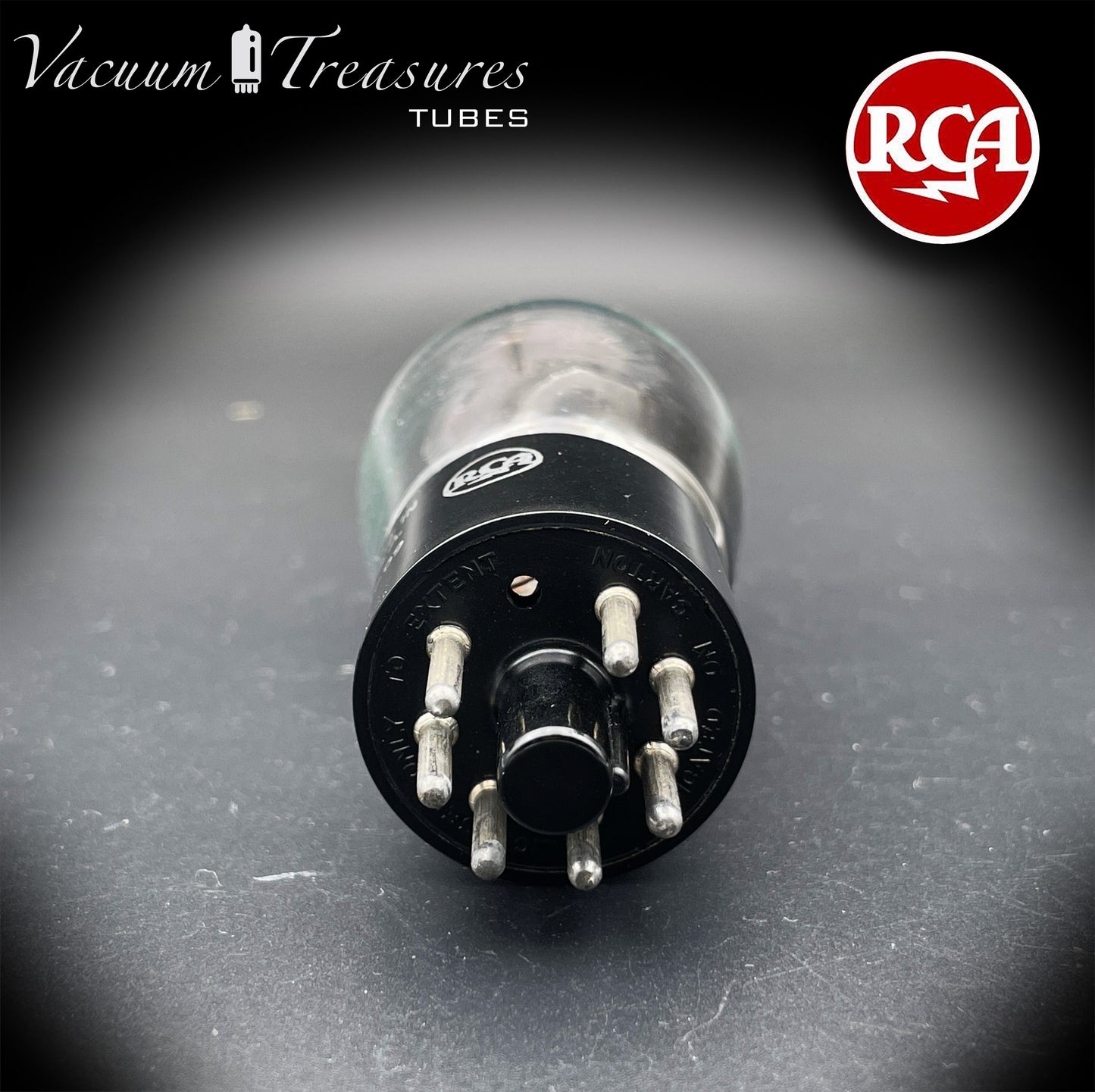 6G6G = VT-198A = 6G6GT RCA NOS NIB Tested Tube Black Plates Square Getter Power Pentode USA