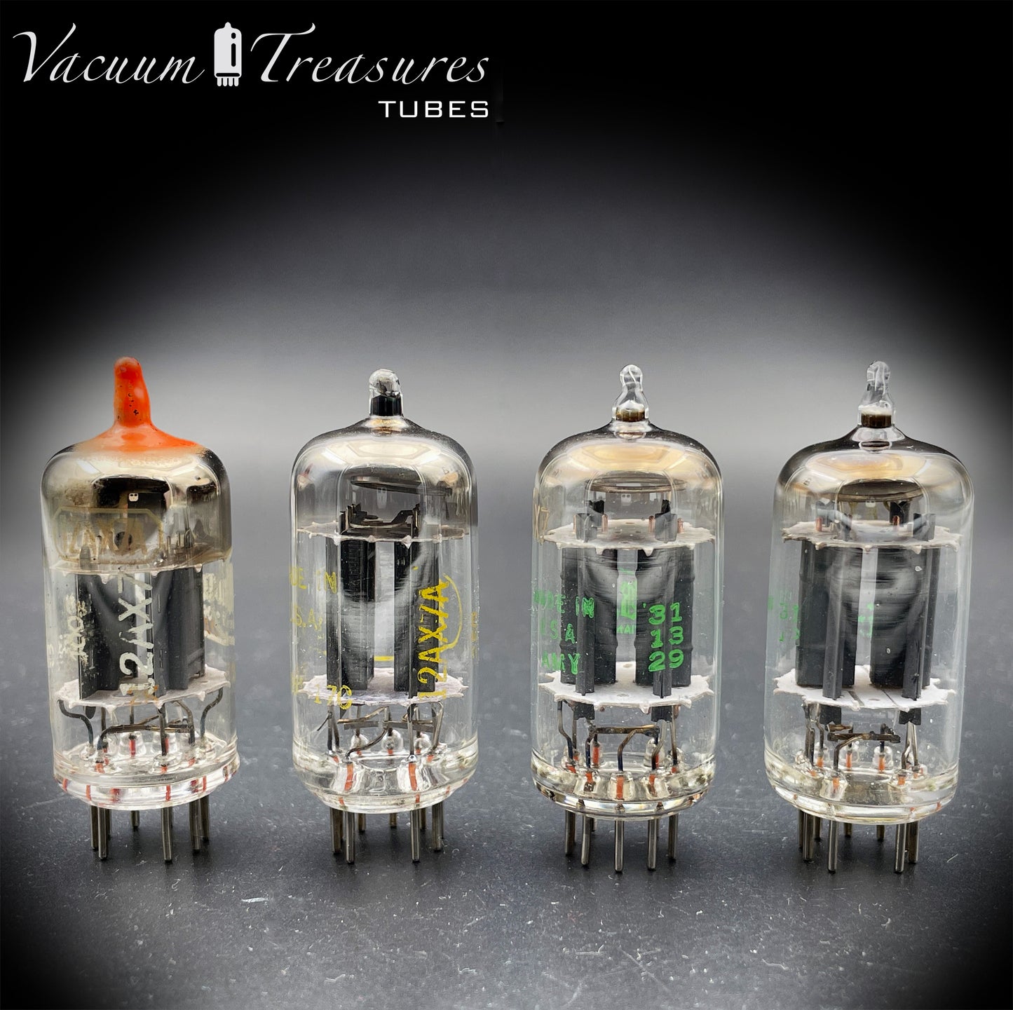 12AX7 ECC83 Baldwin Selection - Sylvania, Raytheon, Toshiba - Very Strong - Low Noise & Microphonics Tubes - AMPLITREX Tested