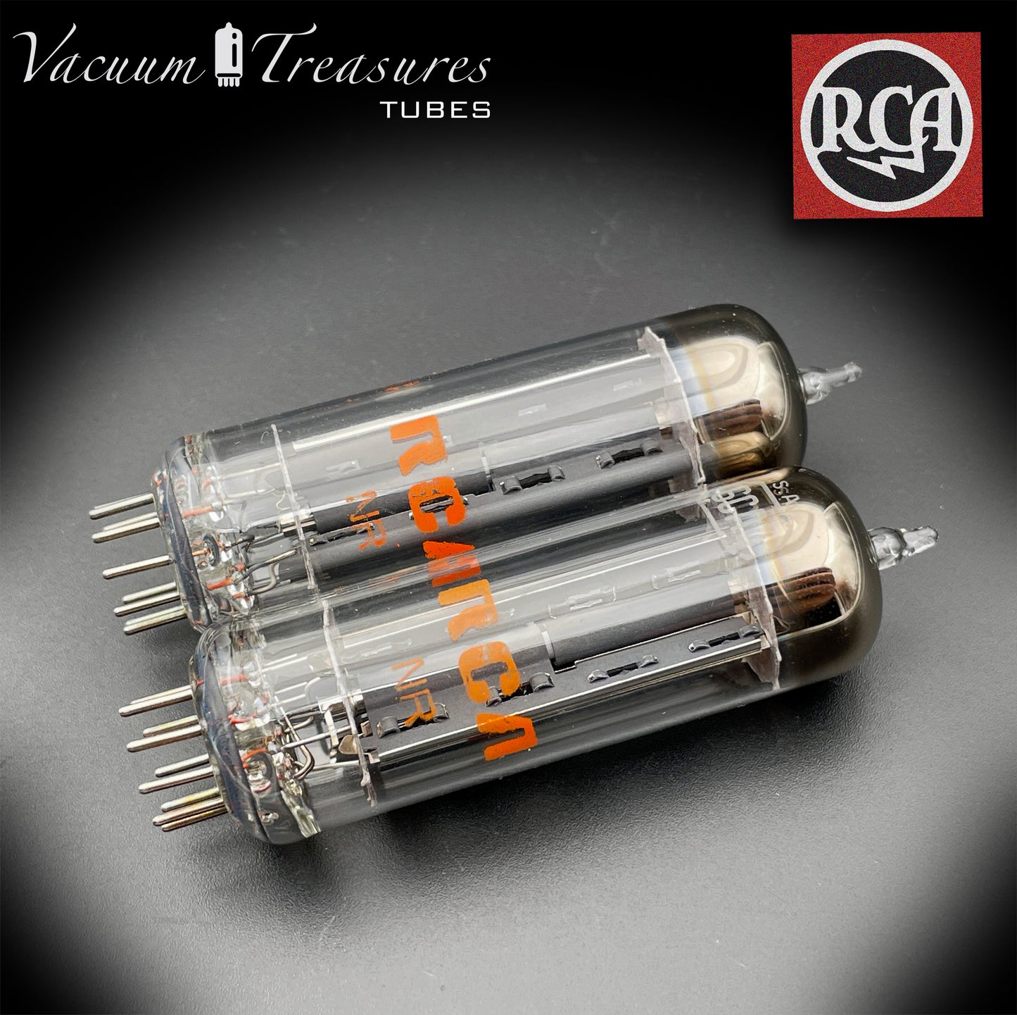 6CA4 ( EZ81 ) NOS NIB RCA Gray Plates Halo Getter Matched Pair Tubes Rectifiers Made in USA '66