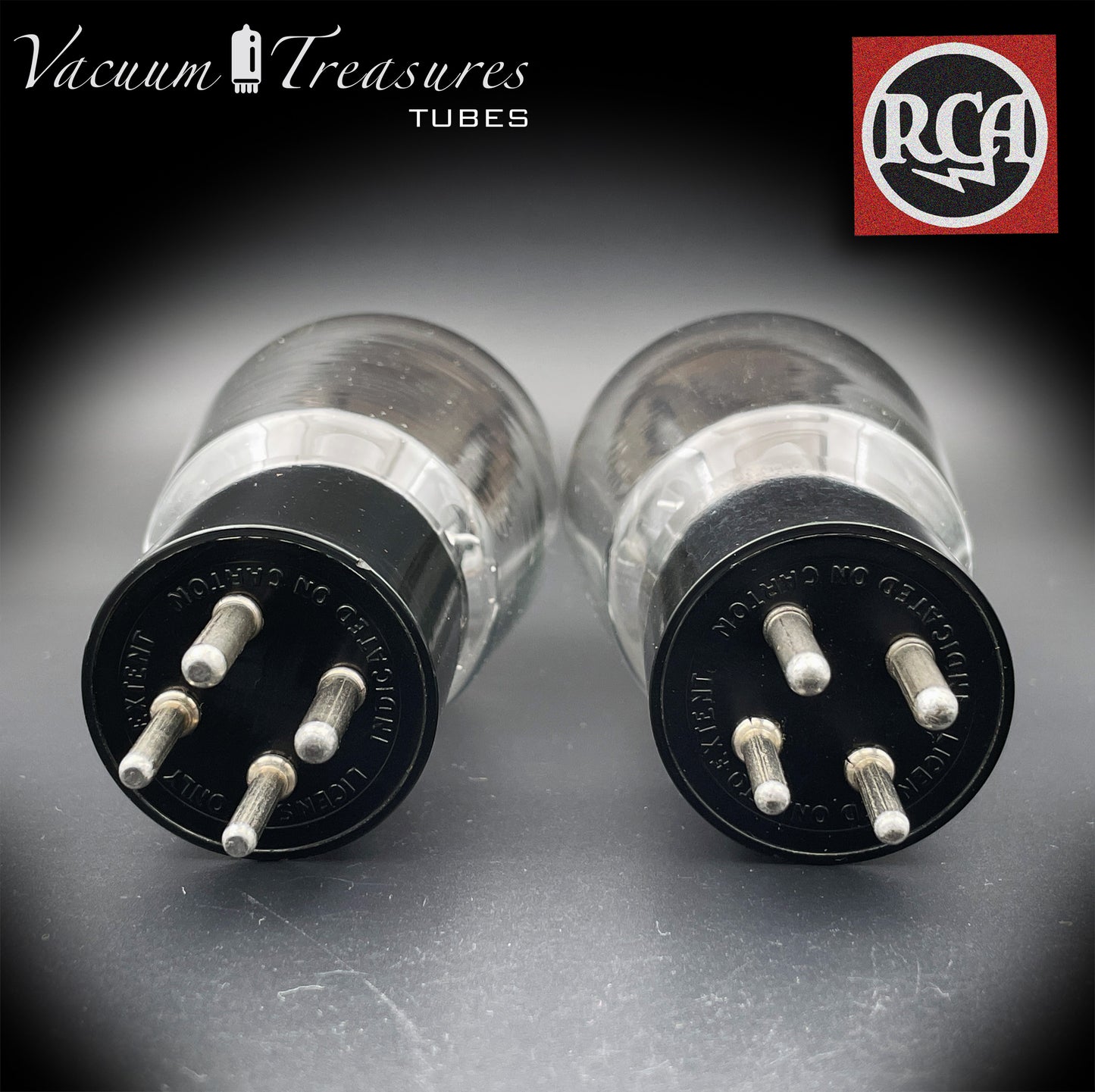 5Z3 (VT-145) RCA Black Plates Oberseite [] Getter Matched Pair Tubes Gleichrichter, hergestellt in den USA