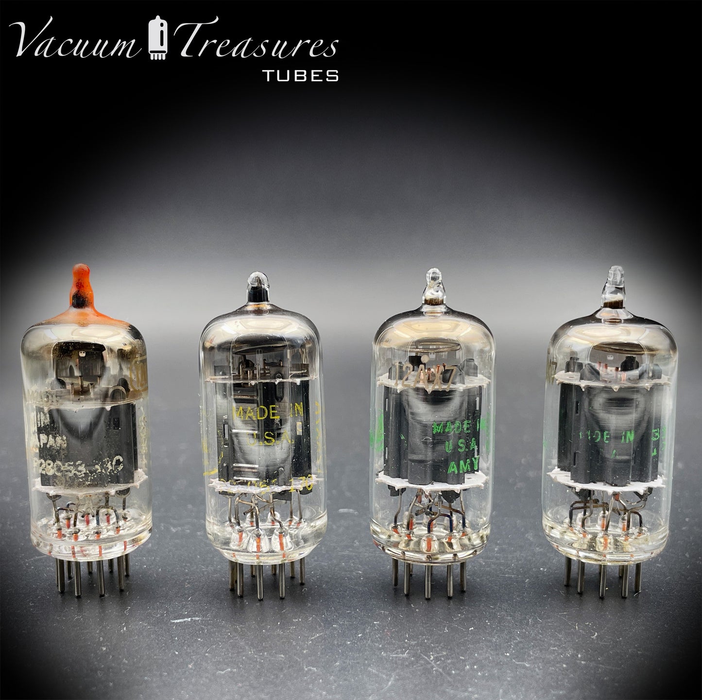 12AX7 ECC83 Baldwin Selection - Sylvania, Raytheon, Toshiba - Very Strong - Low Noise & Microphonics Tubes - AMPLITREX Tested