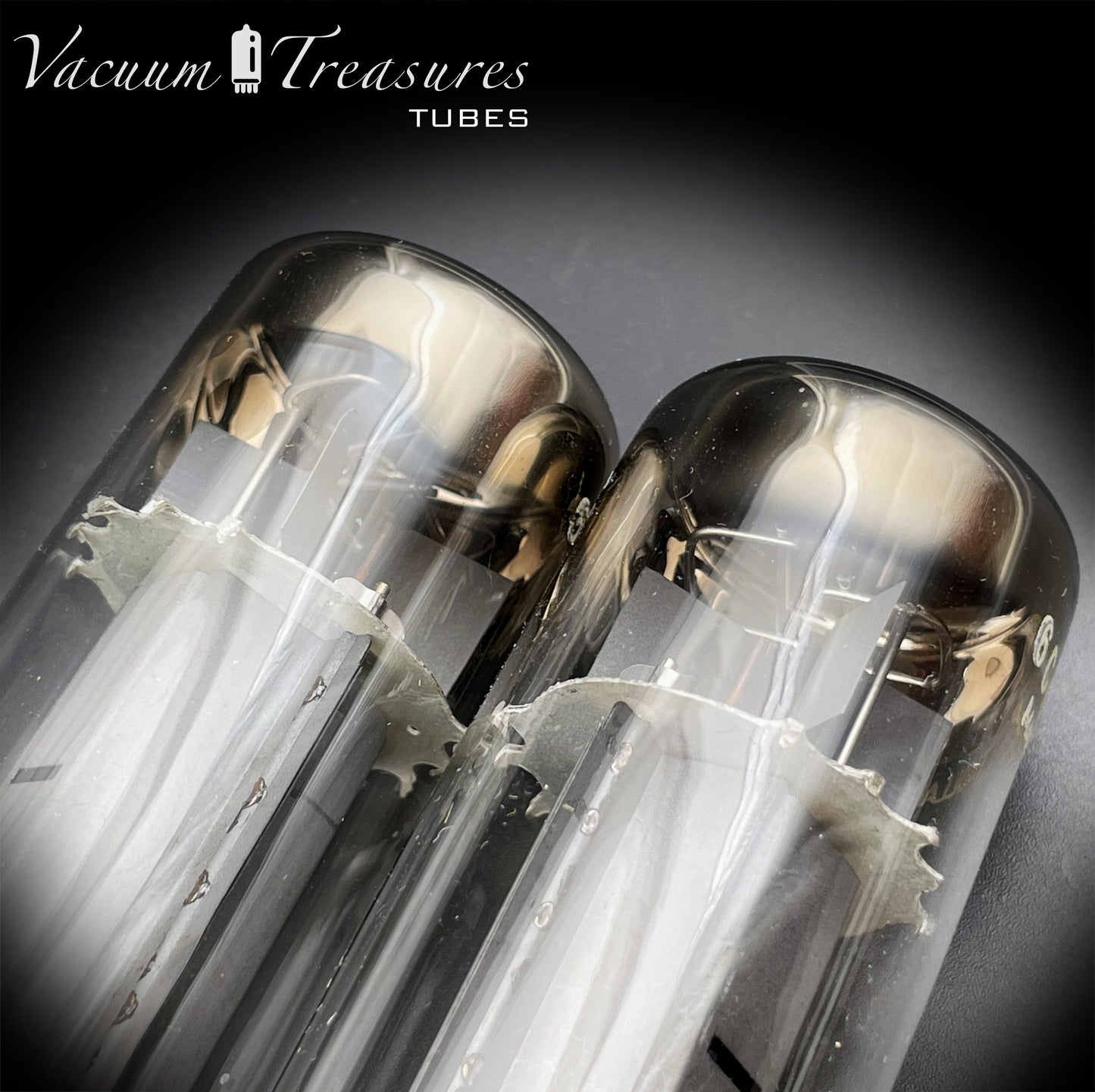 6CA7 EL34 GE Xf4 Philips/MBLE Brown Base DD-Getter NOS NIB Matched Pair Made in Holland '61