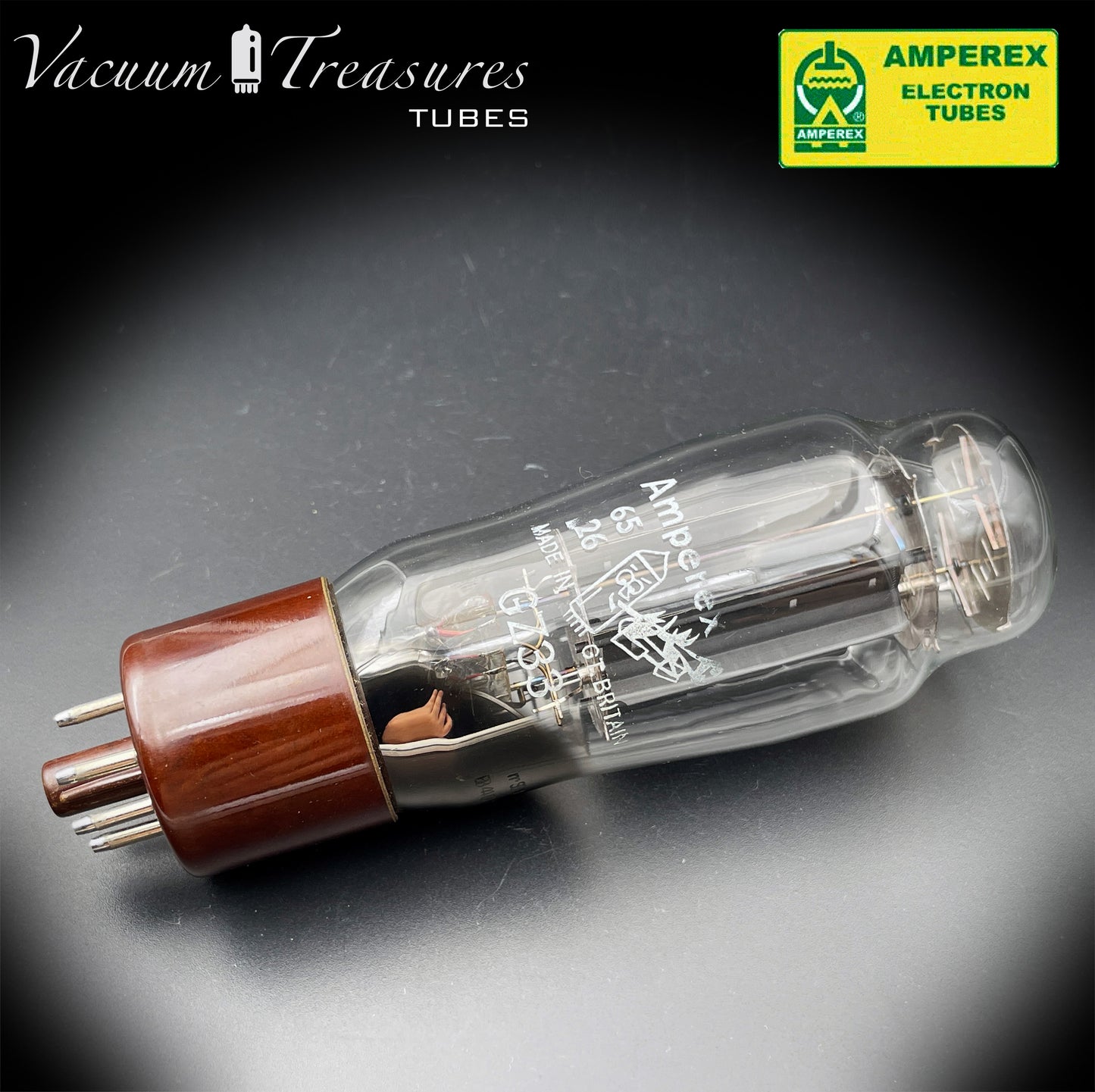 GZ33 AMPEREX BugleBoy by Mullard Blackburn Halo Getter Made in Great Britain '64