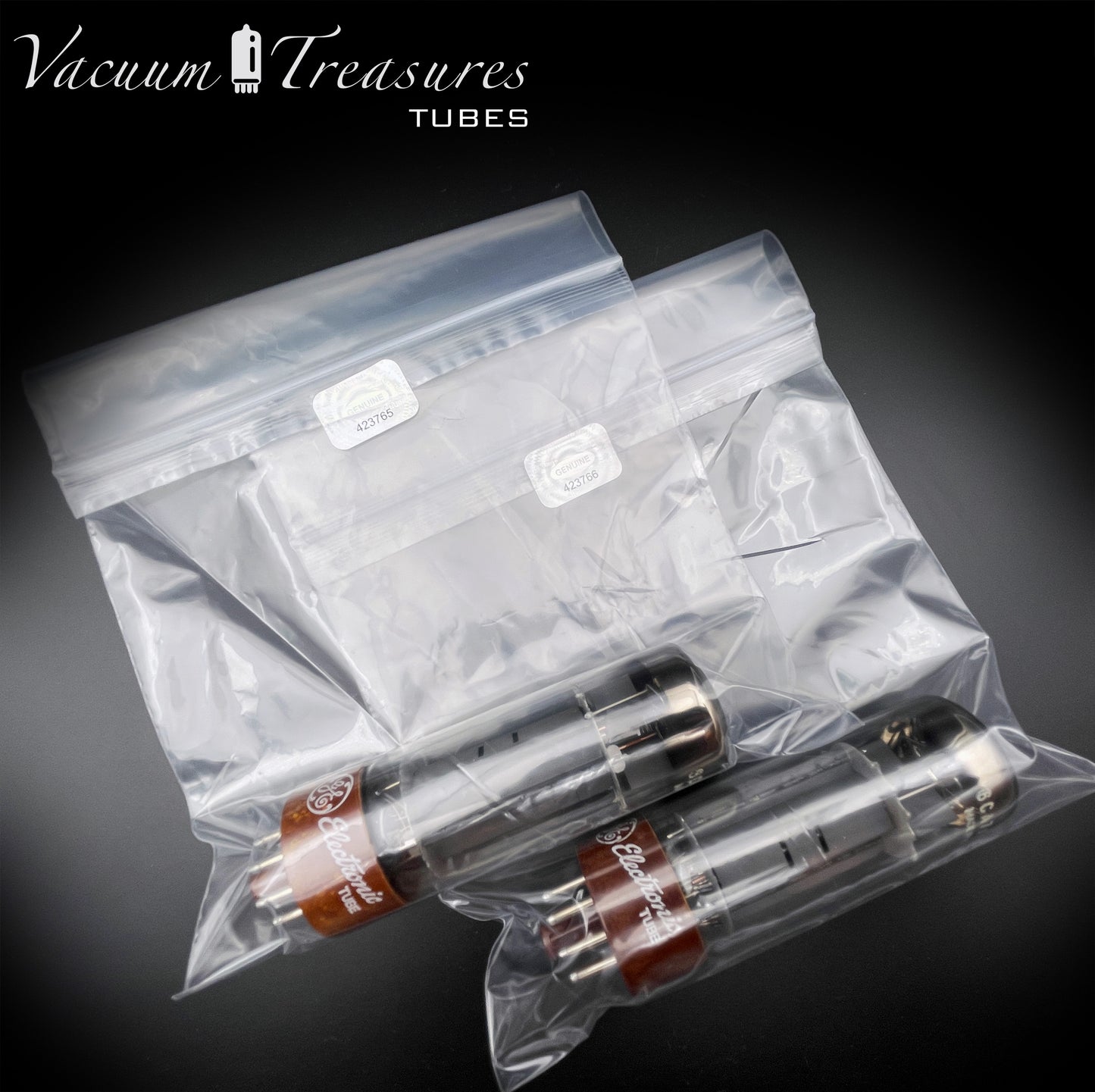 6CA7 EL34 GE Xf4 Philips/MBLE Brown Base DD-Getter NOS NIB Matched Pair Made in Holland '61