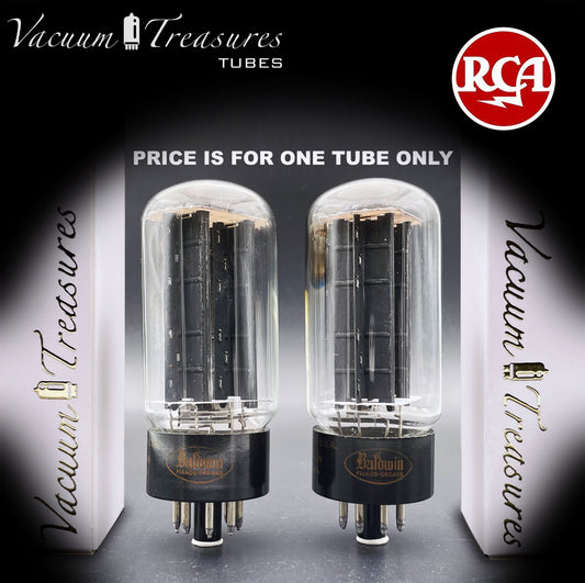 5U4GB 5AS4A RCA Black Plates Tube Top Side Square Getter Rectifier Made in USA '64