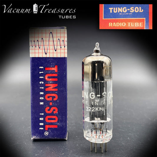 12X4 TUNG-SOL NOS NIB Black Plates Square Getter Tube Rectifier Made in USA '50s