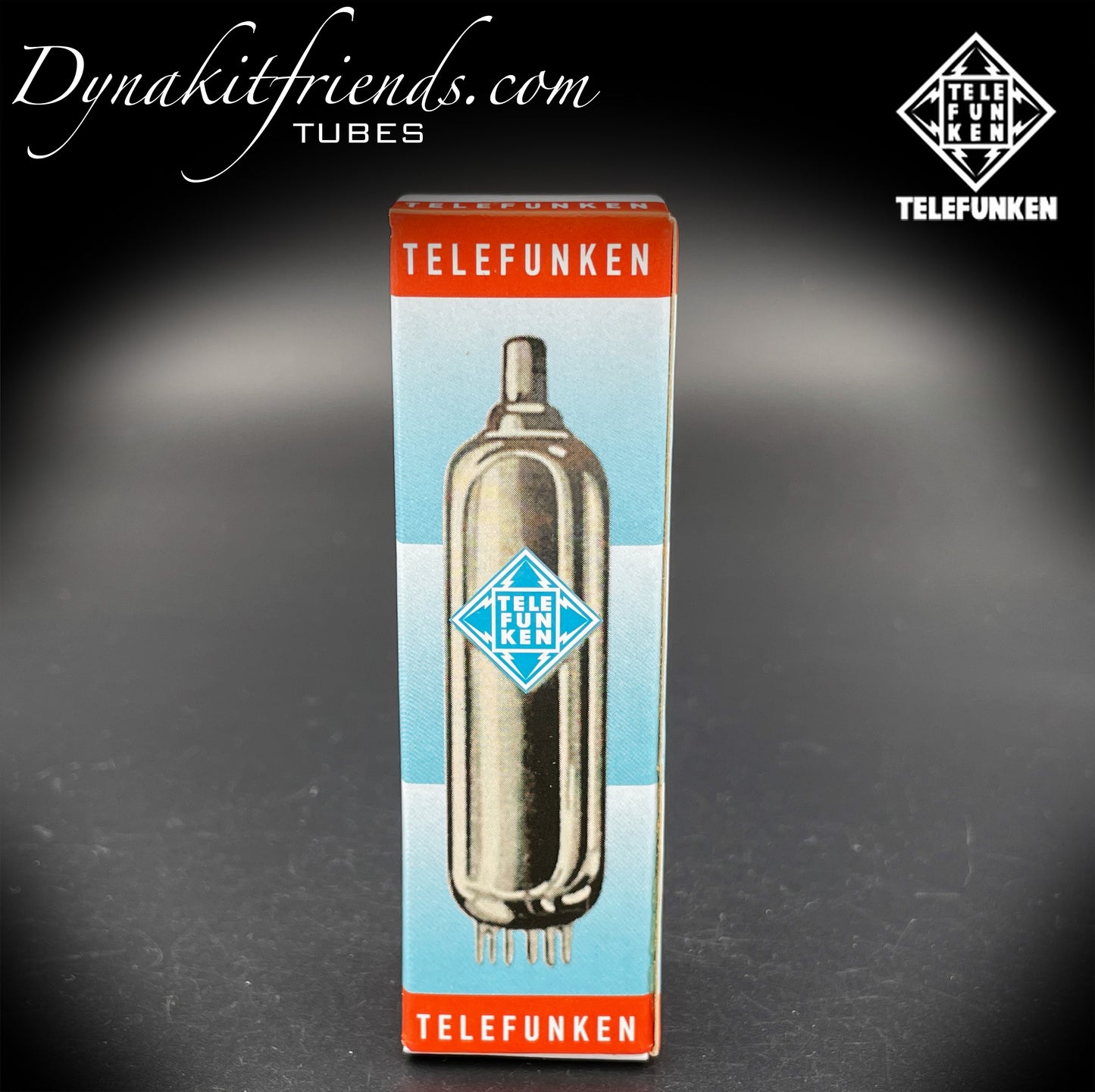 12AX7 ( ECC83 ) NOS TELEFUNKEN Ribbed Plates Diamond <> Bottom Tested & Balanced Tube Made in Western Germany