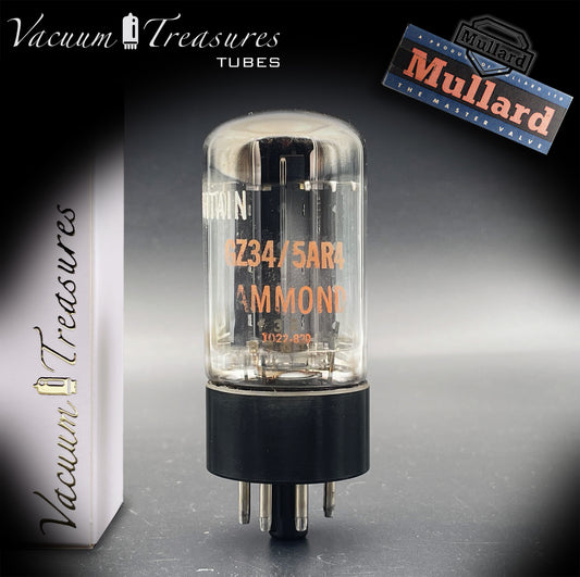 GZ34 / 5AR4 MULLARD NOS Brand Hammond Blackburn f32 – 4 Notches – Made in Great Britain '67