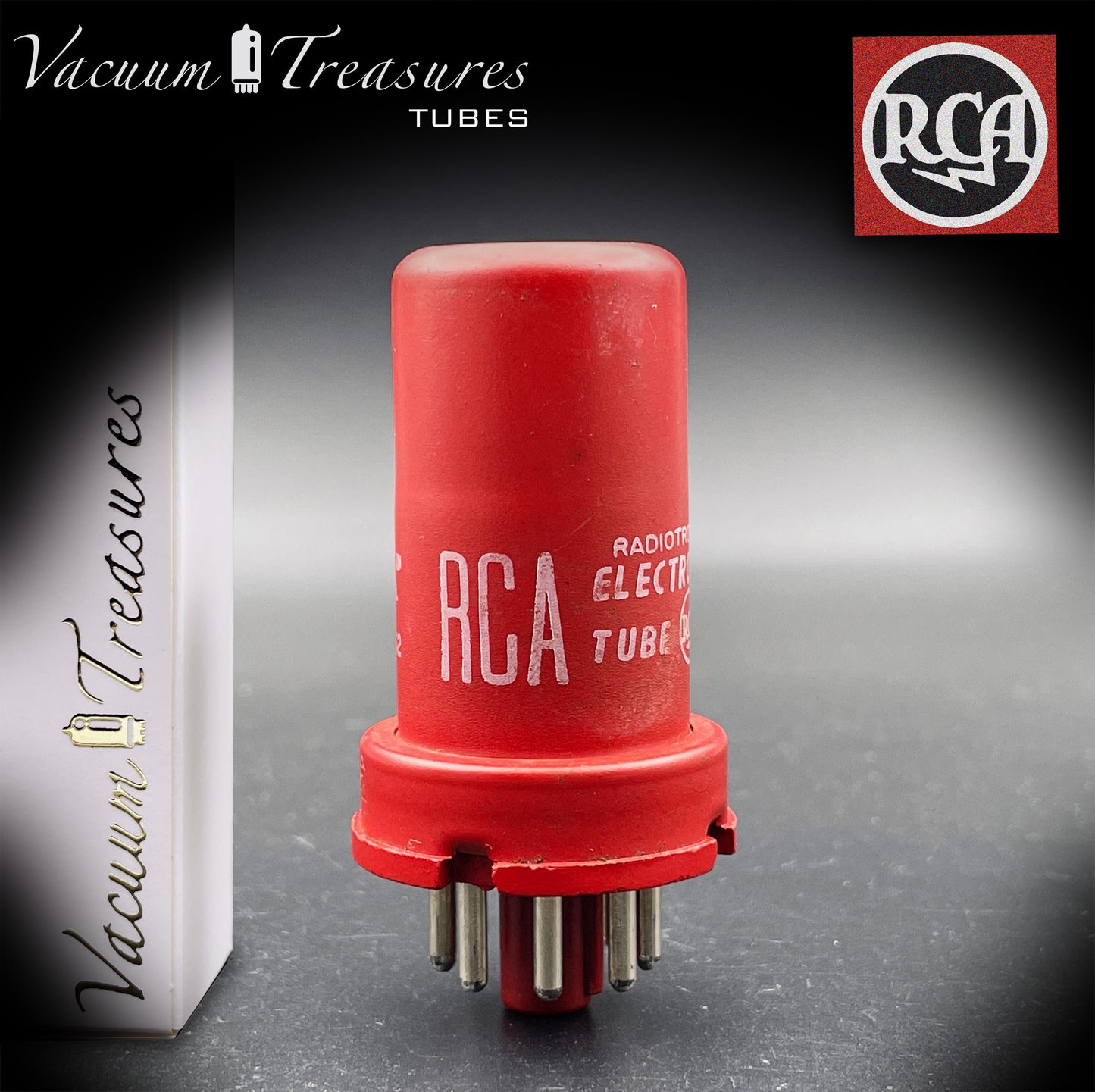 5693 ( CV3699 ) RCA NOS SPECIAL RED AMPLITREX Tested Tube MADE IN USA '52