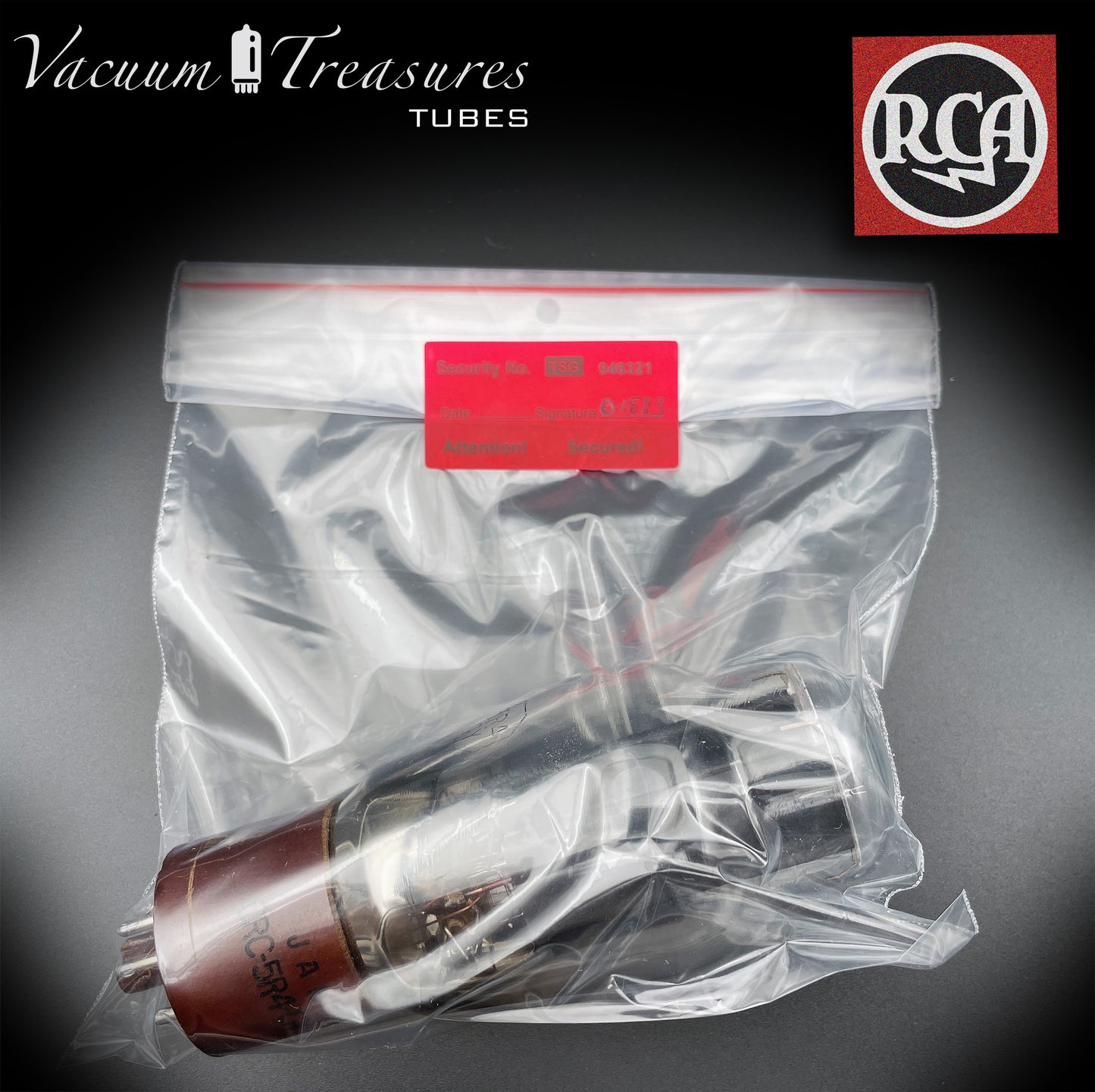 5R4GY JAN (CV717) Rectificadores de tubos combinados Getter cuadrados de doble fondo con placas negras RCA fabricados en EE. UU. '45