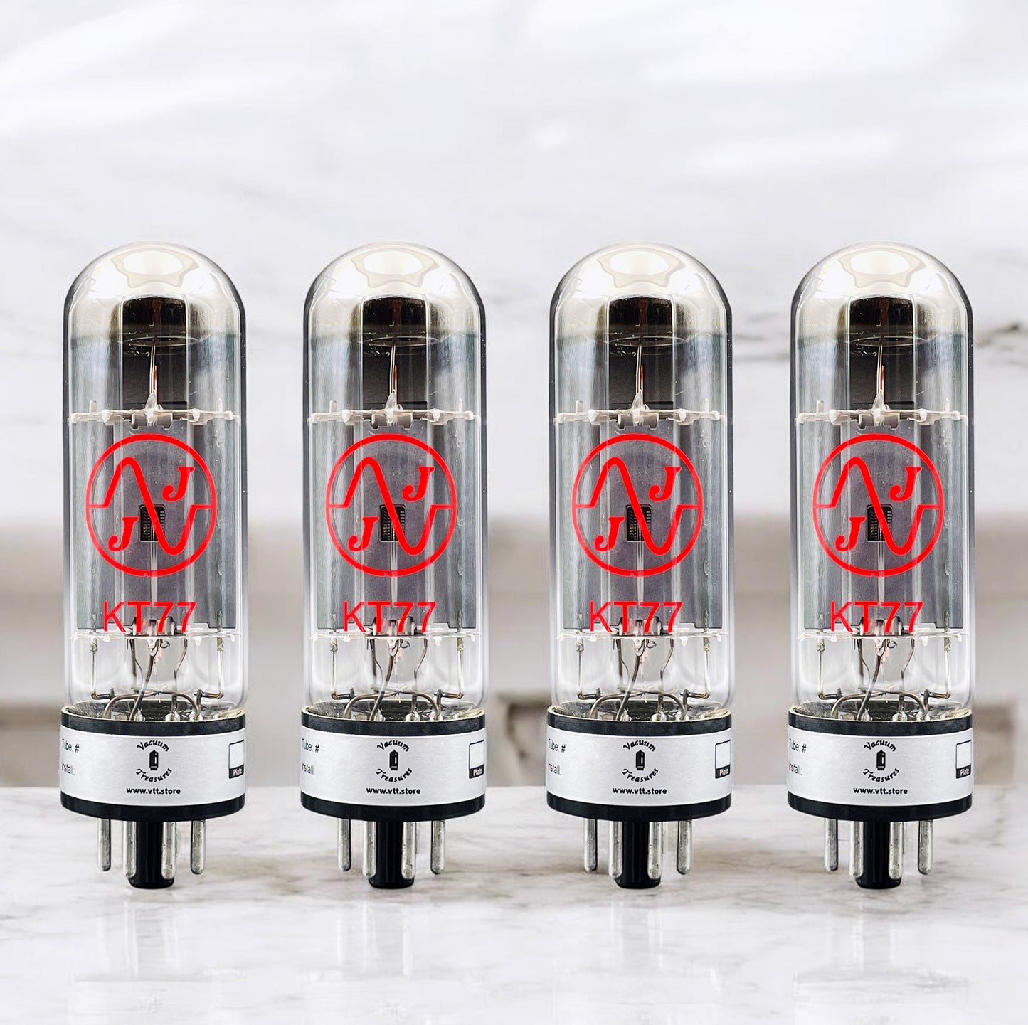KT77 EL34 JJ Signature Matched Quad - NEW - 24h Burn-in - Amplitrex Curve Tested Tubes