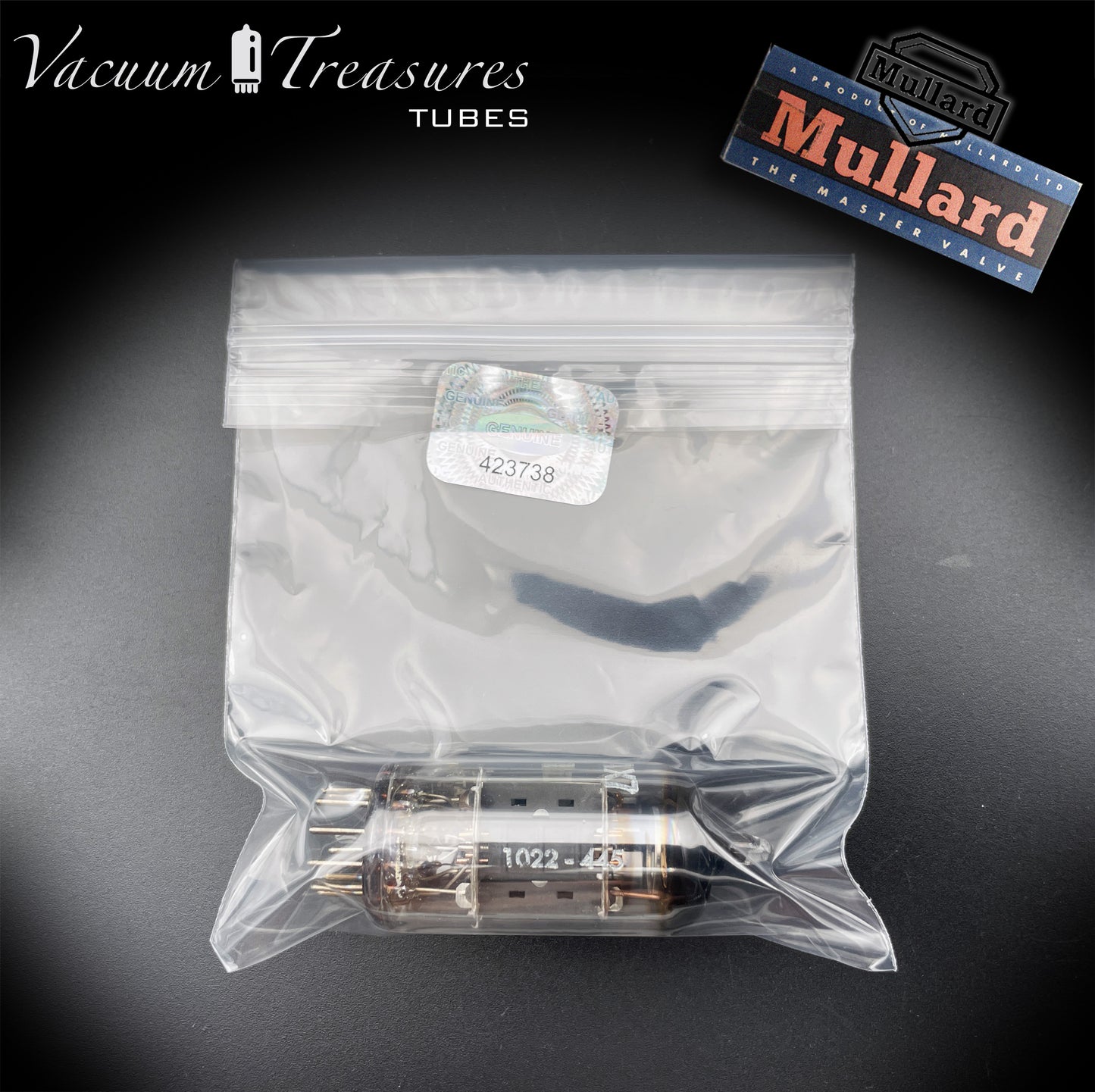 12AX7 ( ECC83 ) MULLARD NOS Blackburn Short Plates Halo Getter Tested Tube MADE IN GREAT BRITAIN '63