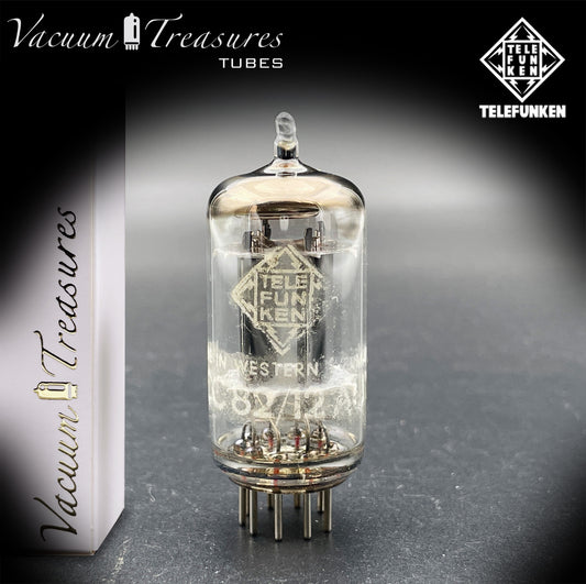 12AU7 / ECC82 TELEFUNKEN NOS Amplitrex Tested - Smooth Plates - ◊ Diamond Bottom - Made in West Germany