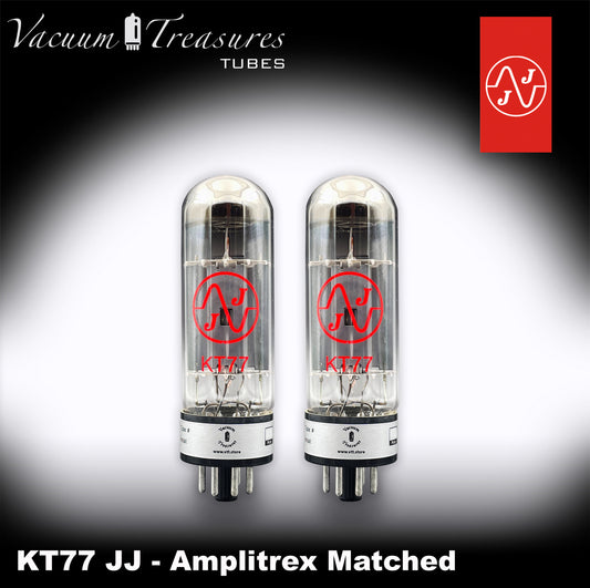 KT77 / EL34 JJ Matched Pair AMPLITREX Tested Tubes -NEW- 2 Valvole IN ORIGINAL BOX