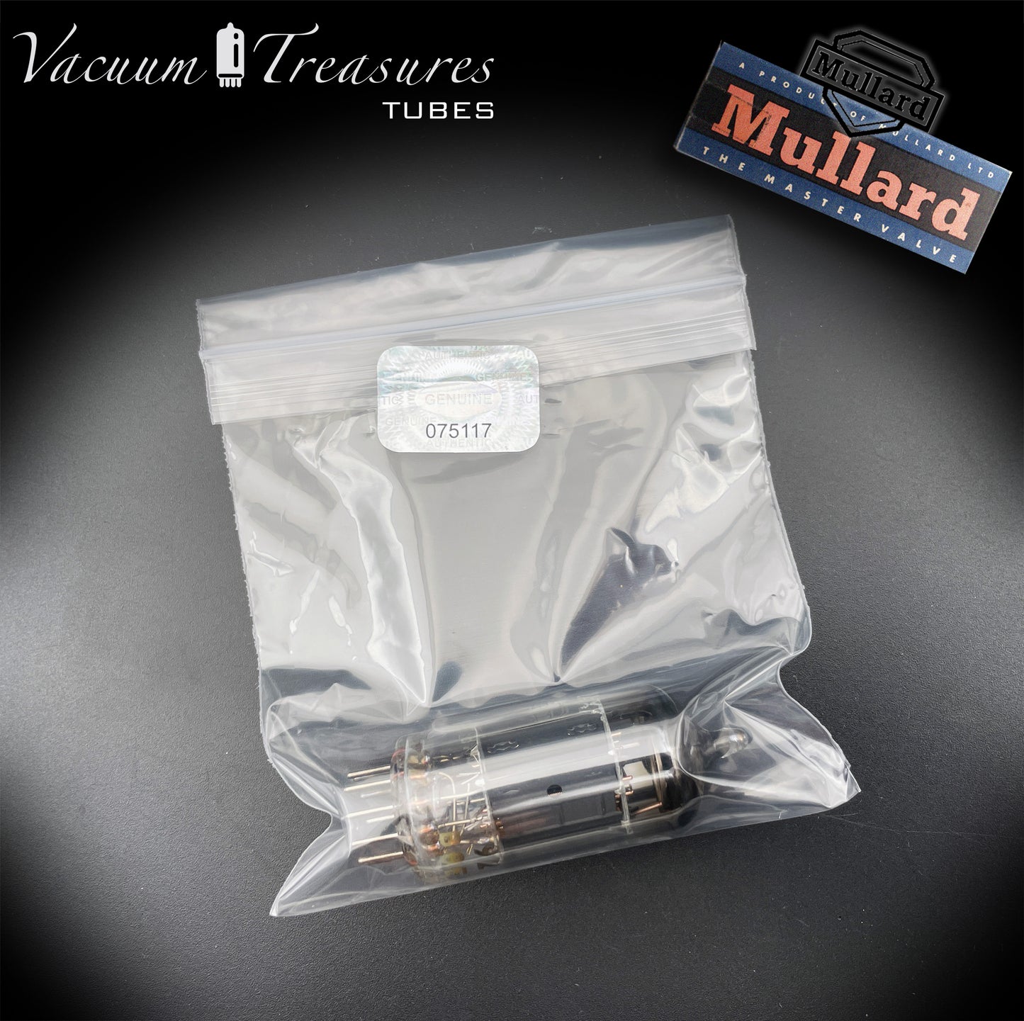 12AX7 / ECC83 NOS MULLARD Blackburn 1959 – Long Gray Plates – Halo Getter – Balanced Section