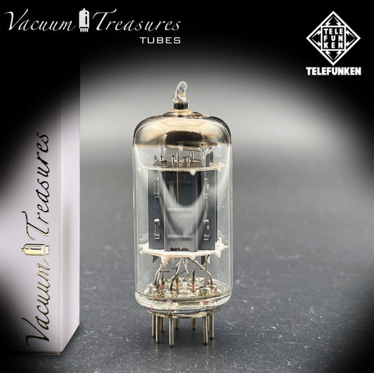 12AX7 / ECC83 TELEFUNKEN Tested Tube – Ribbed Plates Diamond Bottom Made in Germany