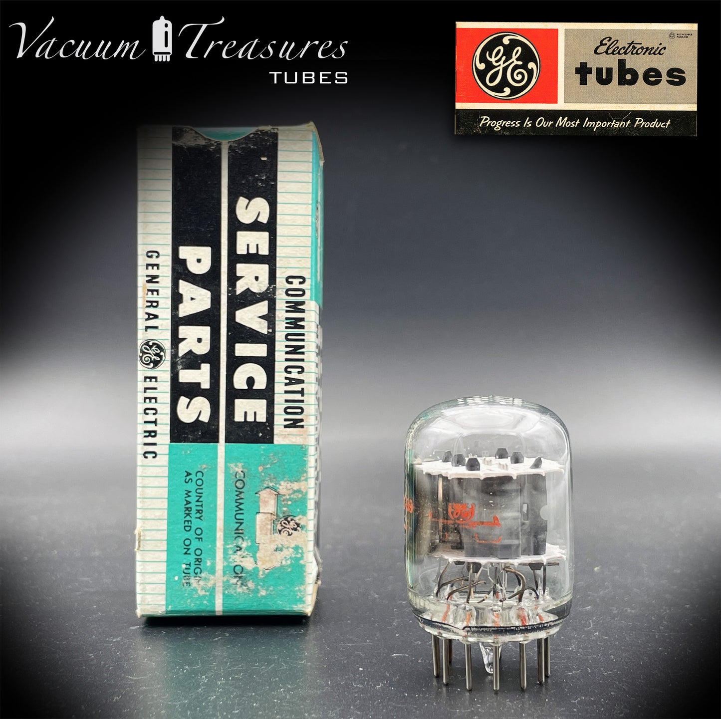 6C10 GE NOS NIB Compactron Triple Triode Tube AMPLITREX Tested USA 1972 Fender Ampeg