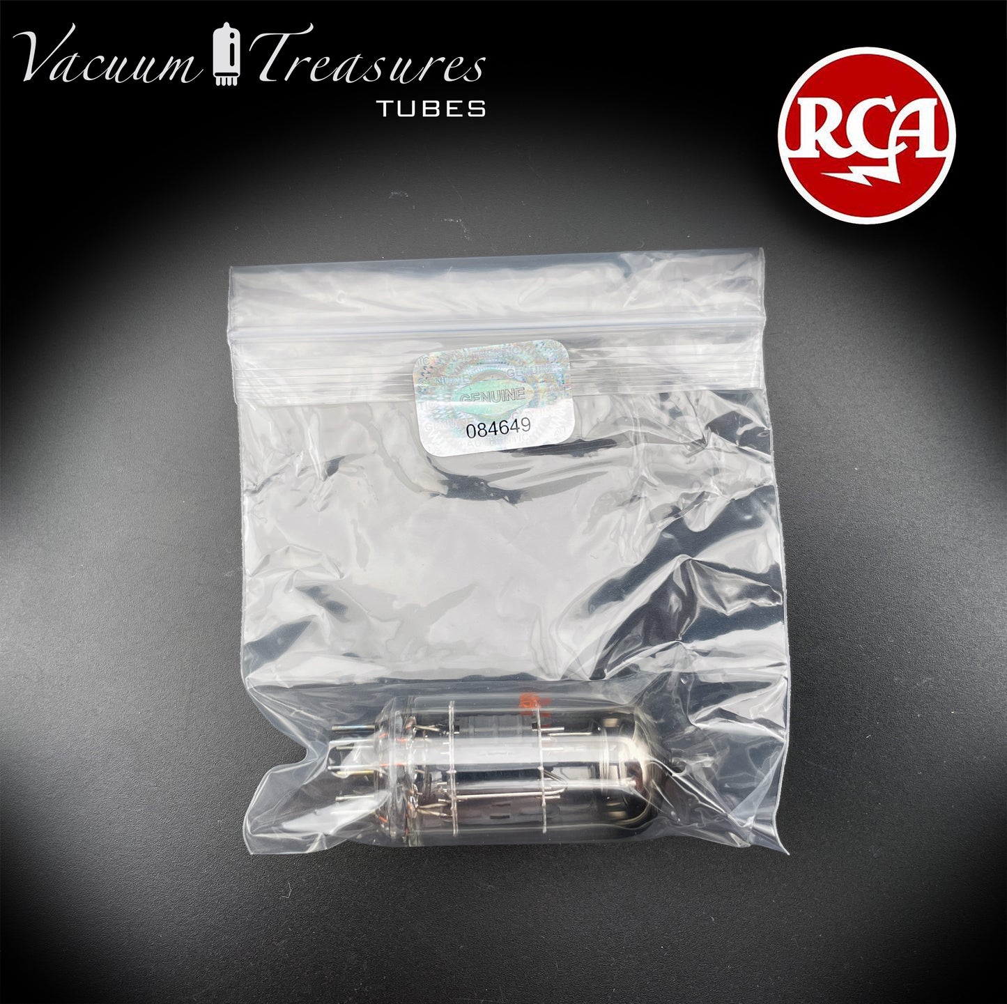 12AY7 RCA NOS NIB Gray Plates O Getter Tested Tube MADE IN USA