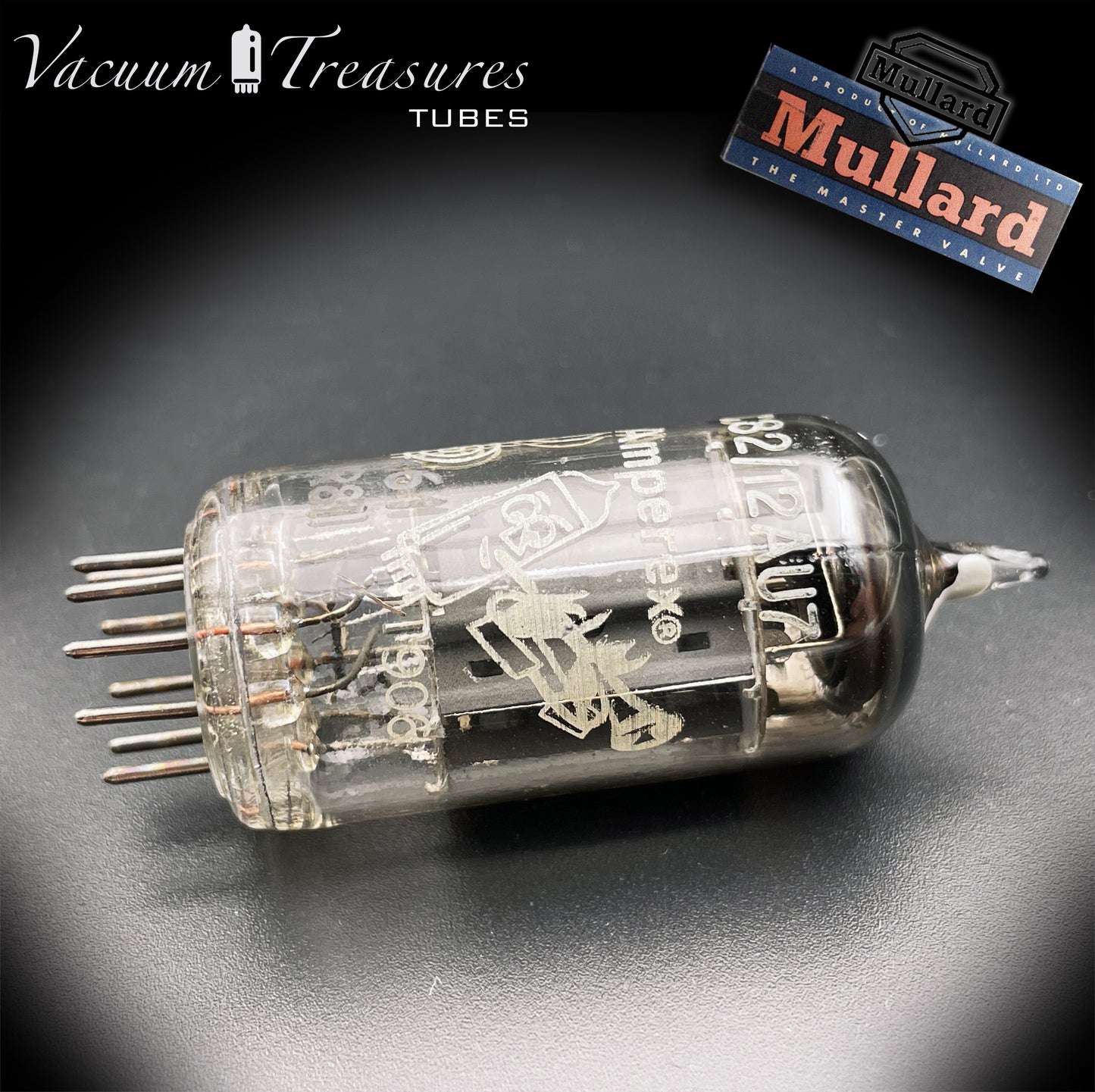 ECC82 ( 12AU7 ) CV491 NOS MULLARD pour Amperex Bugle Boy Tube de valve testé à plaque longue K61 R8J GT. GRANDE-BRETAGNE '58