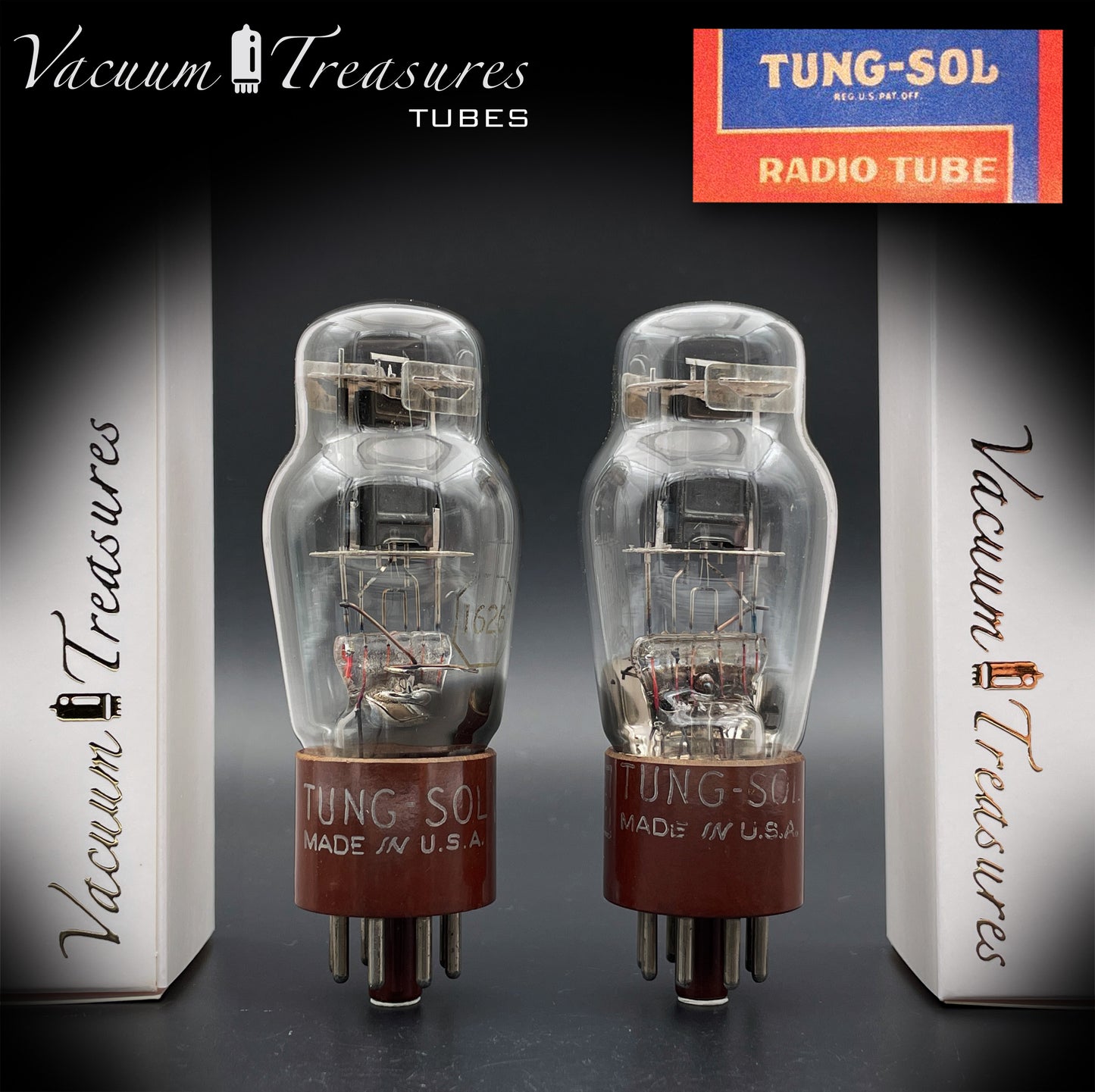 1626 ( VT-137 ) TUNG-SOL NOS ダーリンアンプマッチドペア用パワー三極管 MADE IN USA