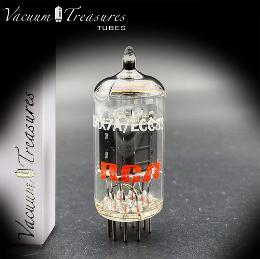 12AX7 / ECC83 NOS RCA by MULLARD – Short Gray Plates – Halo Getter – Made in GT. BRITAIN