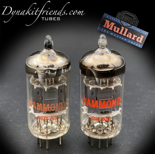 7247 ( 12DW7 ) MULLARD Blackburn O Getter Matched Tubes MADE IN GT. BRITAIN