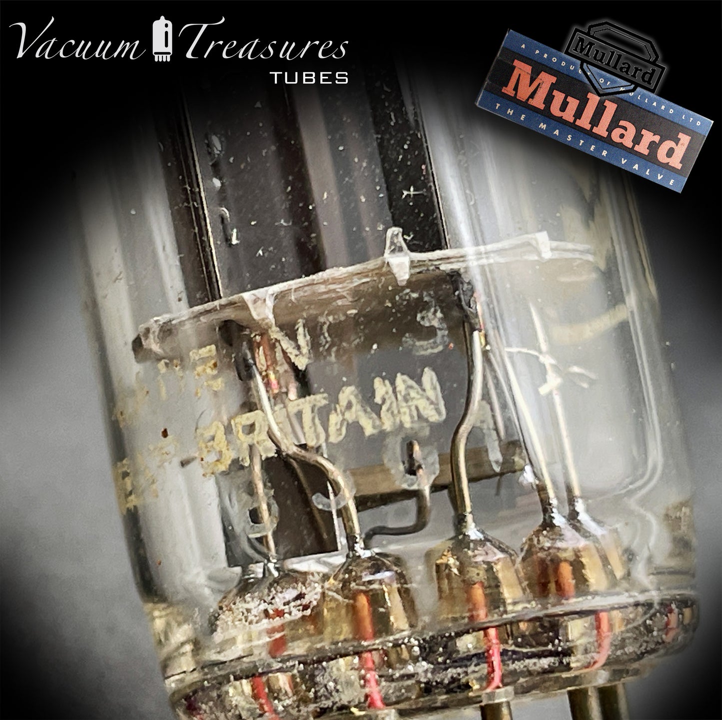 6EU7 MULLARD Blackburn Short Plates Matched Pair Made in GT. BRITAIN ’60s - AMPLITREX Tested