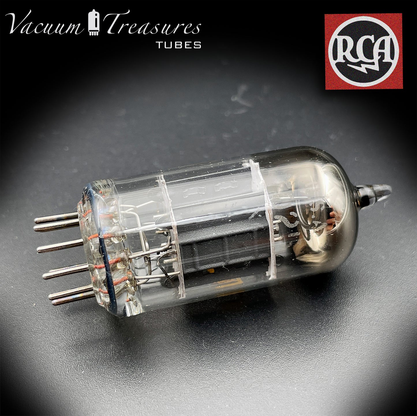 7025 ( 12AX7 ECC83 ) RCA Short Plates O Getter Low Noise & Microphonics Tested Tube MADE IN USA