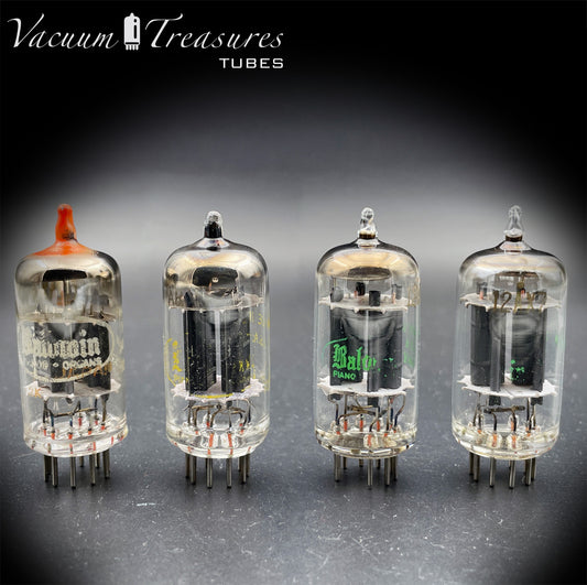12AX7 ECC83 Baldwin Selection - Sylvania, Raytheon, Toshiba - Very Strong - Low Noise & Microphonics Tubes - AMPLITREX Tested