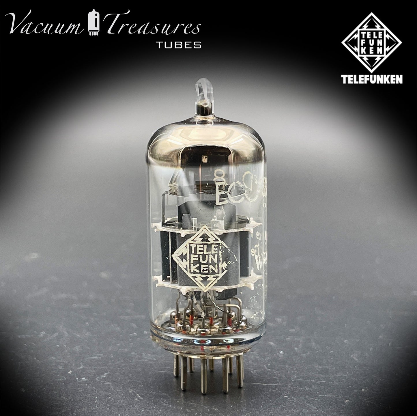 ECC88 6DJ8 TELEFUNKEN Diamond <> Bottom Tested Tube Made In Western Germany '62