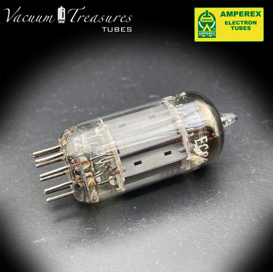 12AX7 / ECC83 Amperex Bugle Boy mC6 AMPLITREX Tested Long Plates Foil Getter '59