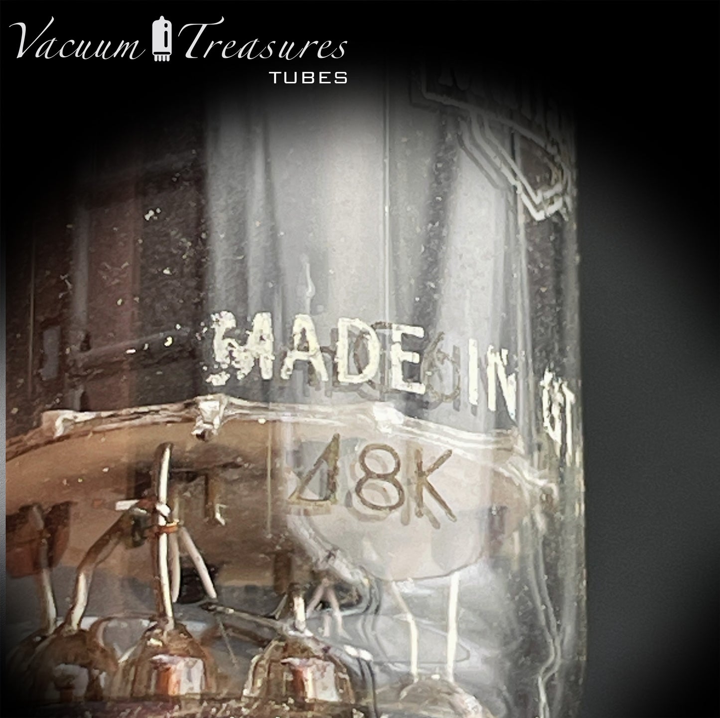 12AX7 / ECC83 NOS MULLARD – Heerlen 1958 – Long Gray Plates – Foil Getter – AMPLITREX Tested