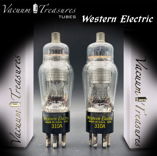 Western Electric 310A Mesh Plates – Matched Pair – Square Getter – AMPLITREX Tested – Made in USA