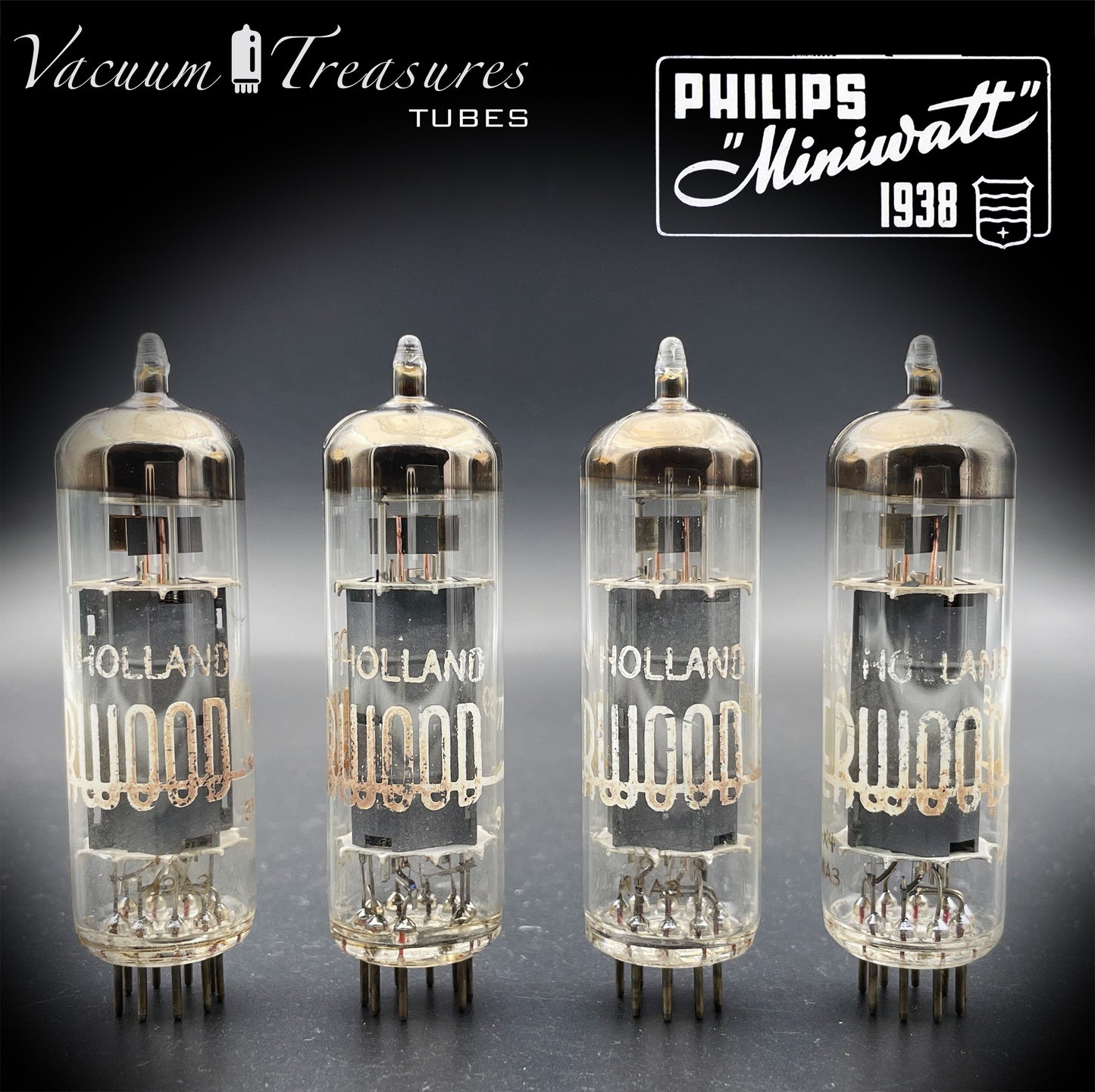 7189 SHERWOOD by Philips – Heerlen 1963 – Gray Plates – rx4 – Matched Quad – Tested 100%