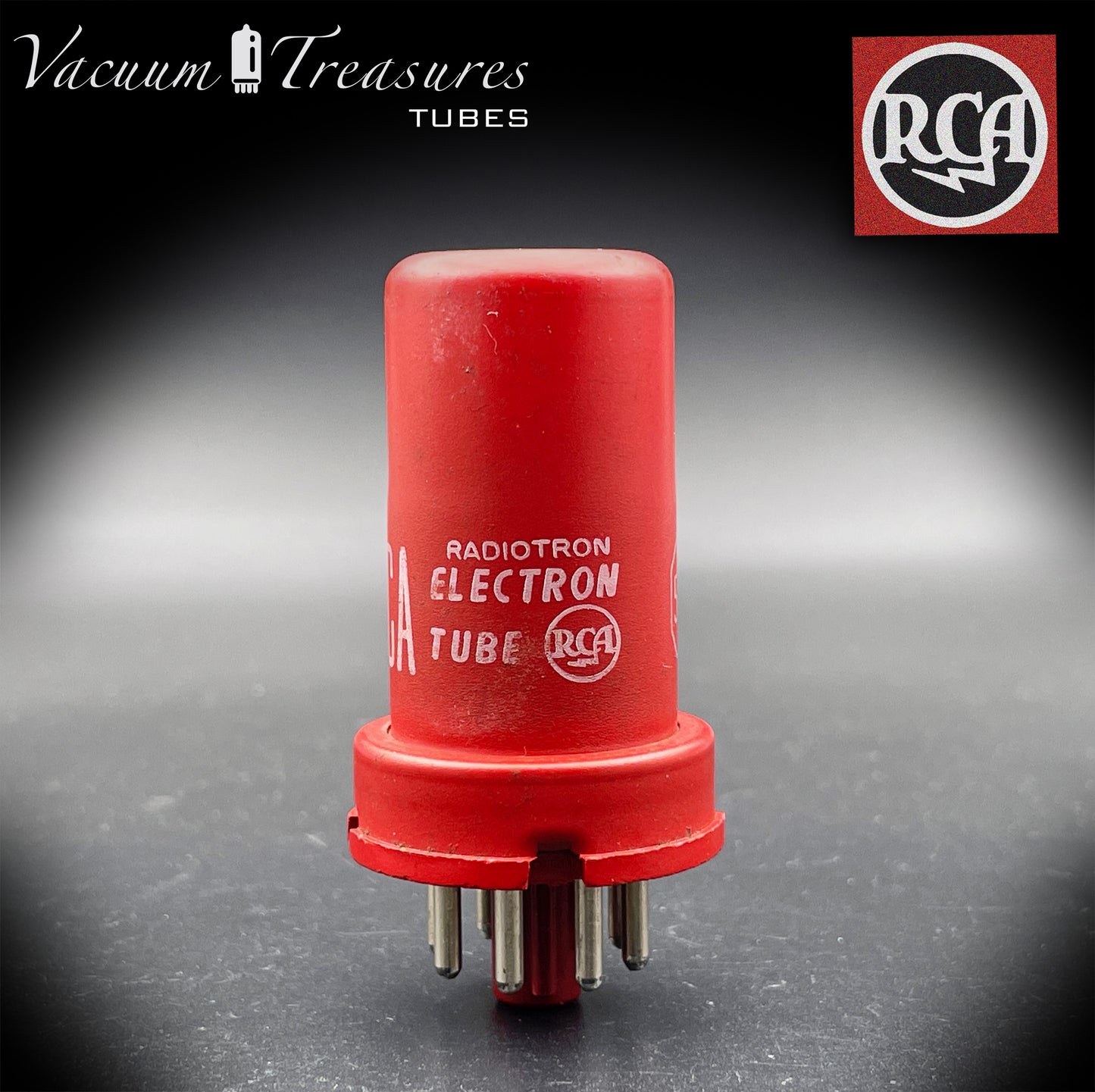 5693 ( CV3699 ) RCA NOS SPECIAL RED AMPLITREX Tested Tube MADE IN USA '52