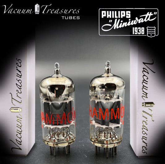 12AX7 ( ECC83 ) PHILIPS Heerlen for Hammond Short plates O Getter Matched Tubes MADE IN HOLLAND