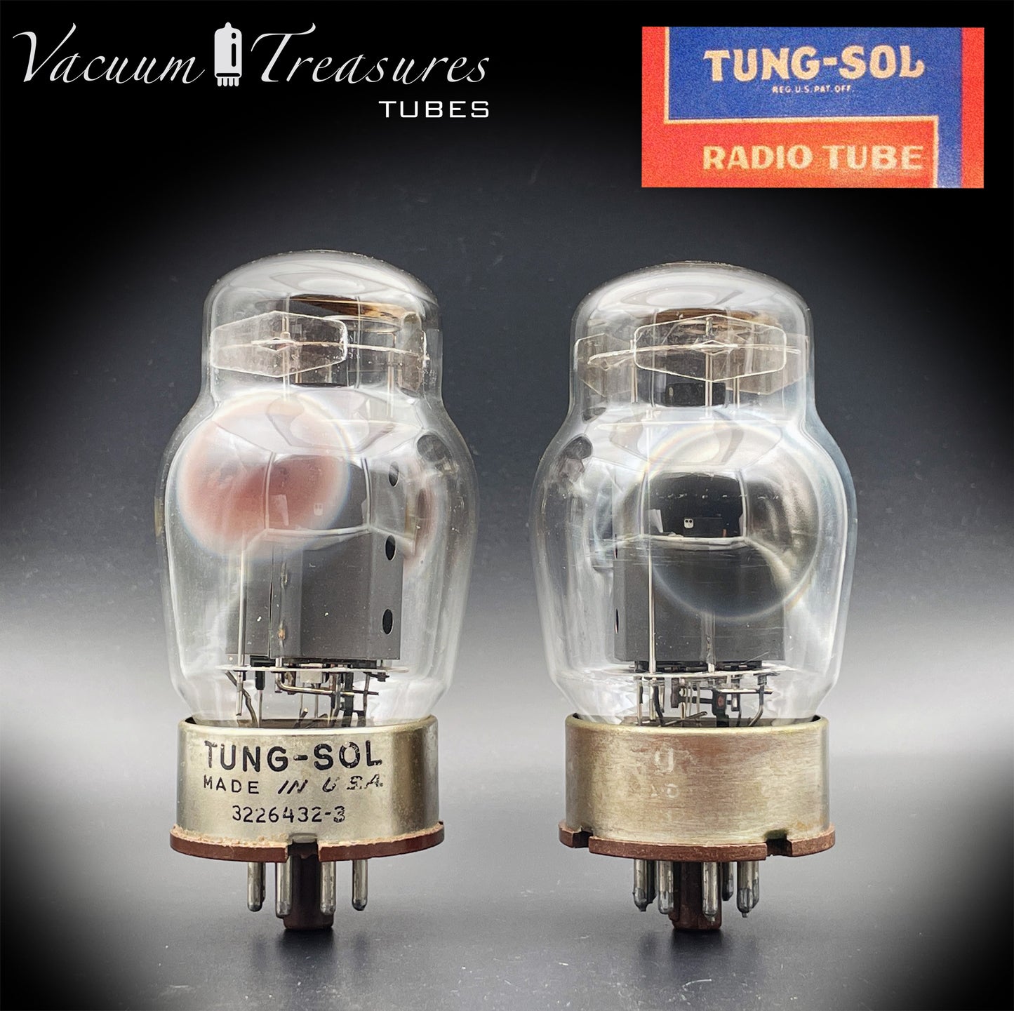 6550 TUNG-SOL Type 2 – 4th Generation - AMPLITREX Matched Pair - Made in USA