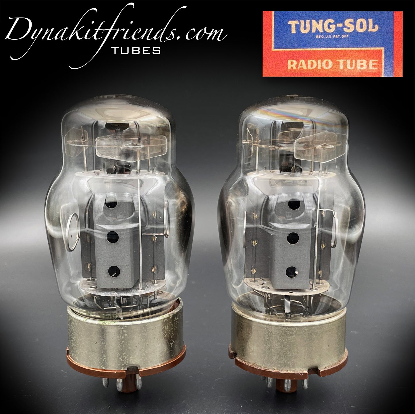 6550 TUNG-SOL NOS Type 2 - 4th Generation Gray Plates Triple Halo Getter Three Holes Matched Tubes Made in USA