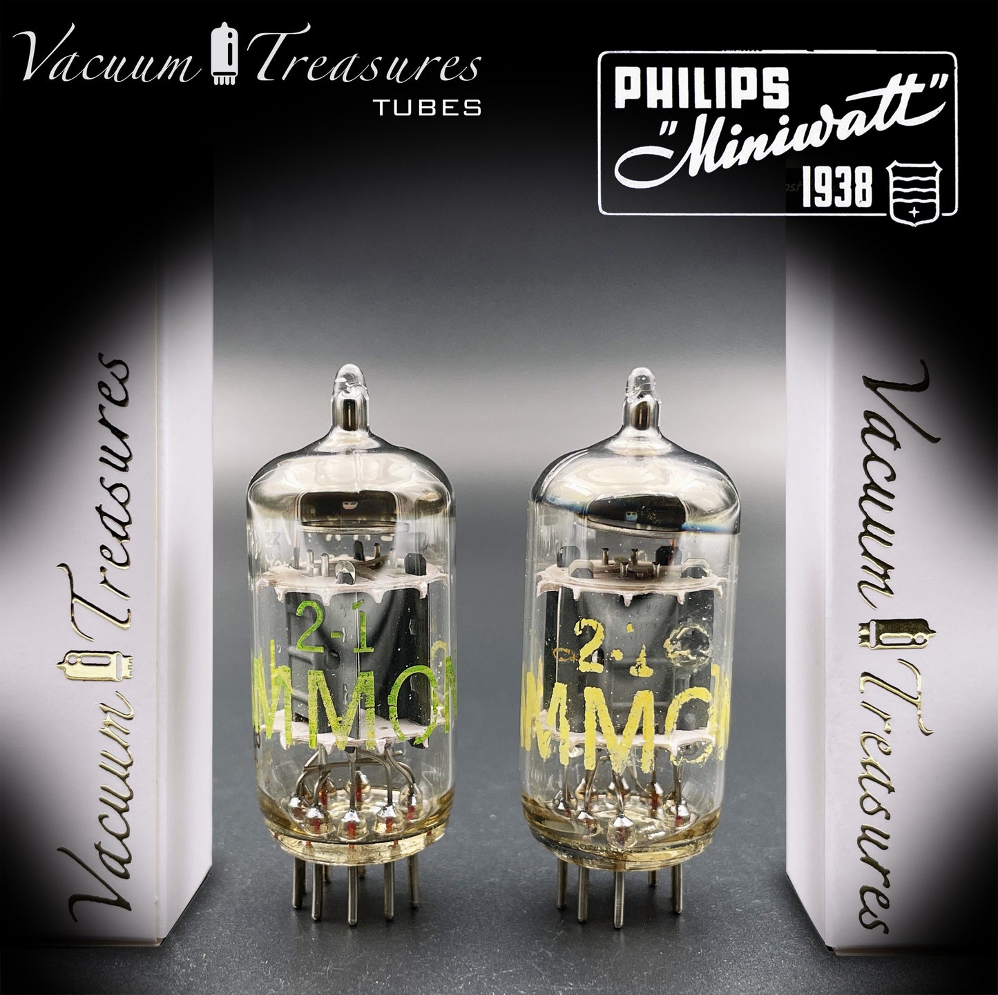 12AX7 ( ECC83 ) PHILIPS Heerlen for Hammond Short plates O Getter Matched Tubes MADE IN HOLLAND