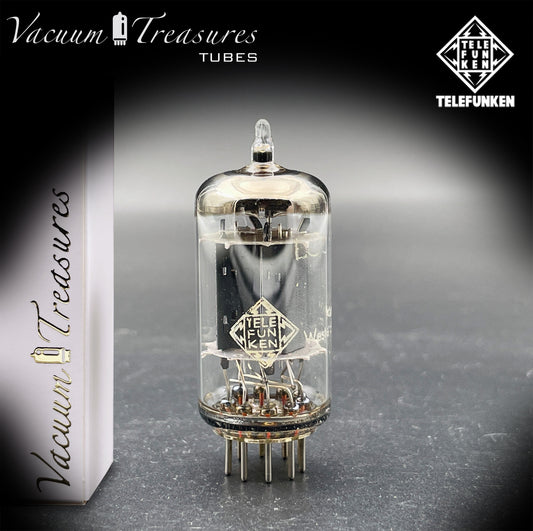 12AU7 / ECC82 TELEFUNKEN NOS Amplitrex Tested - Smooth Plates - ◊ Diamond Bottom - Made in West Germany